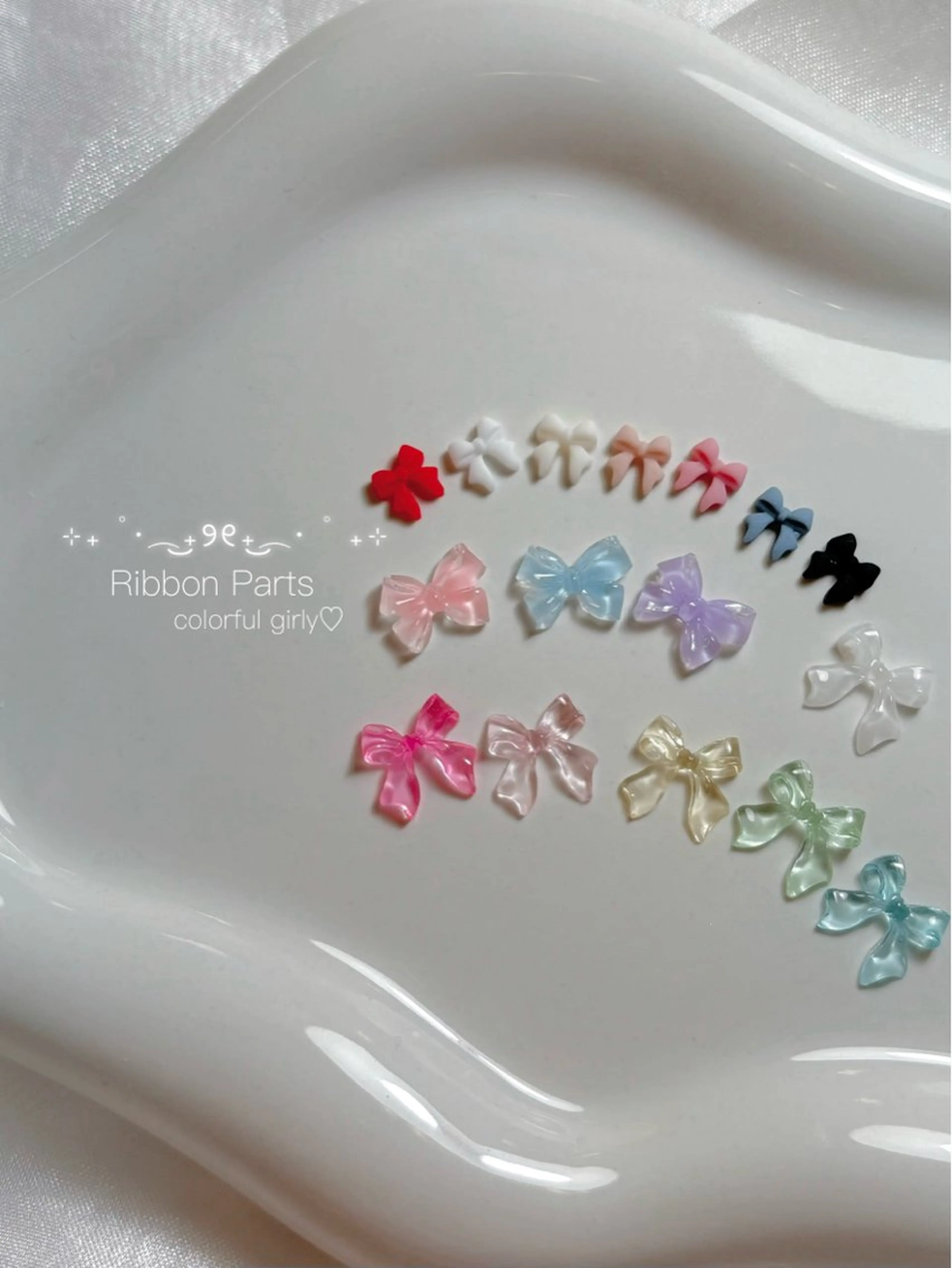 ネイル リボン ハンドネイル Arowa 伊田のネイルデザイン