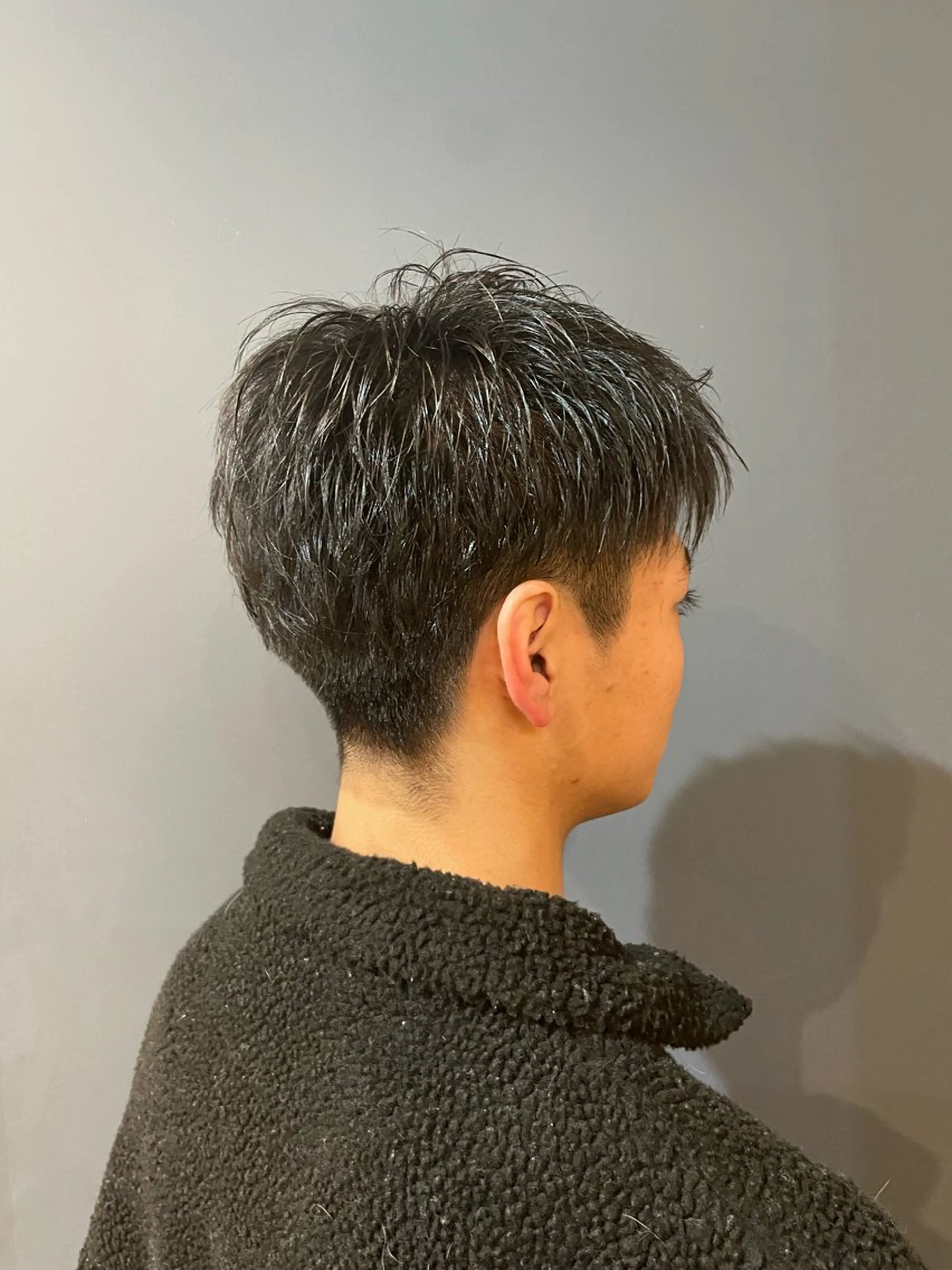 メンズ 鎌取/透明感カラー /ボブ/顔まわりのヘアスタイル