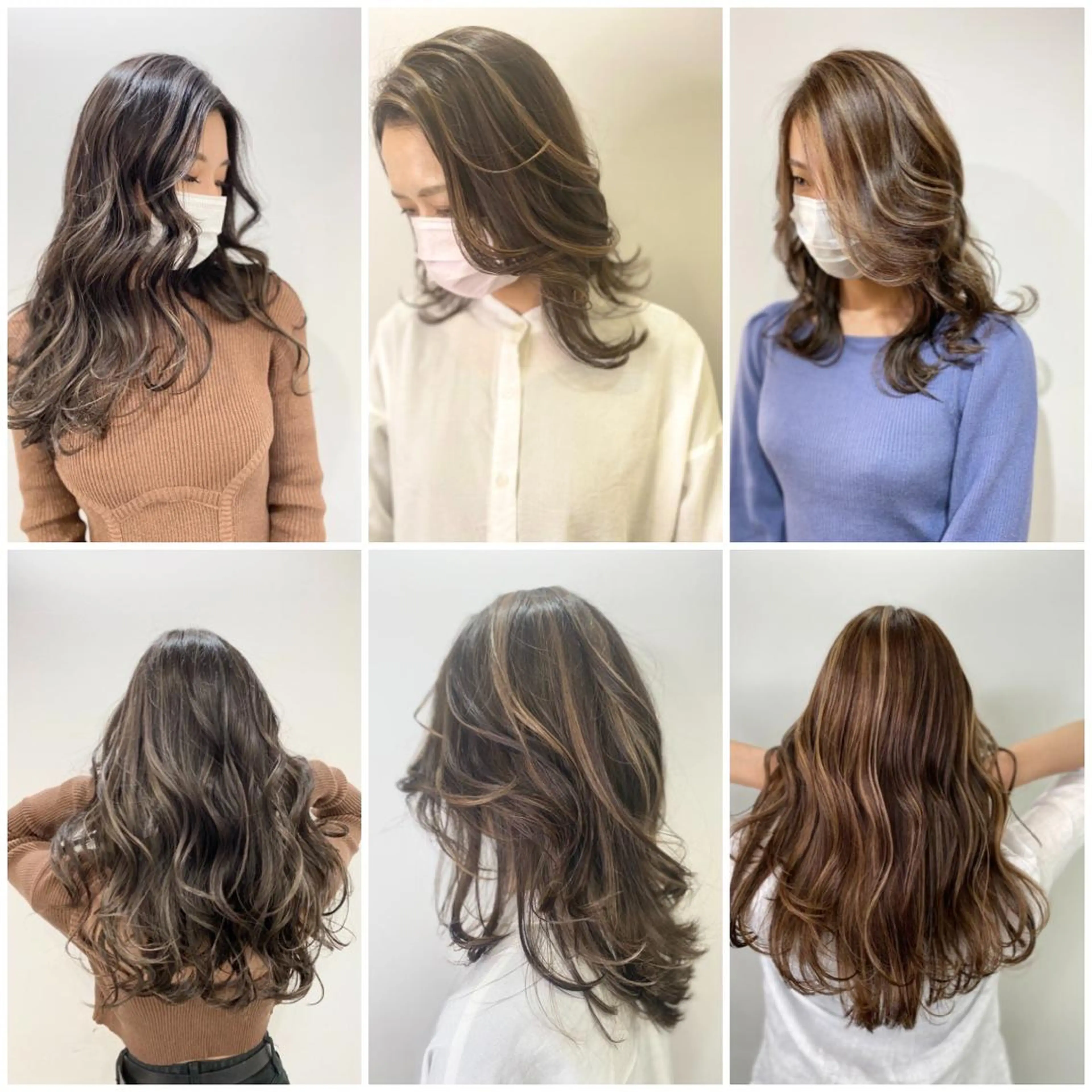 ロング カラー ハイライトカラー ハイライト opus 店長大和 レイヤー/赤み消しのヘアスタイル