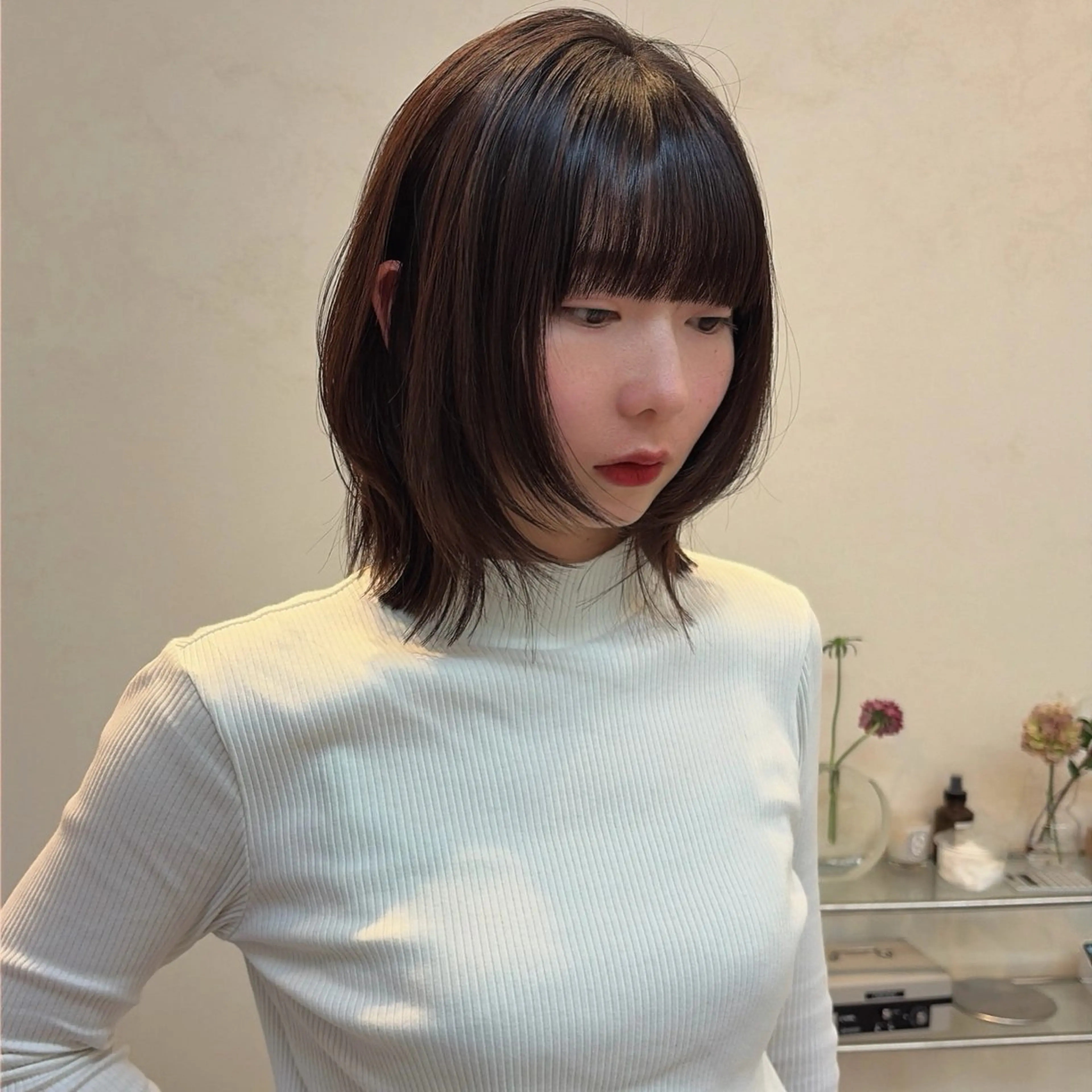 ショート カラー カット iet.所属・ウルフ/ボブ/耳ツボ ジュエリー◎ricoのヘアスタイル