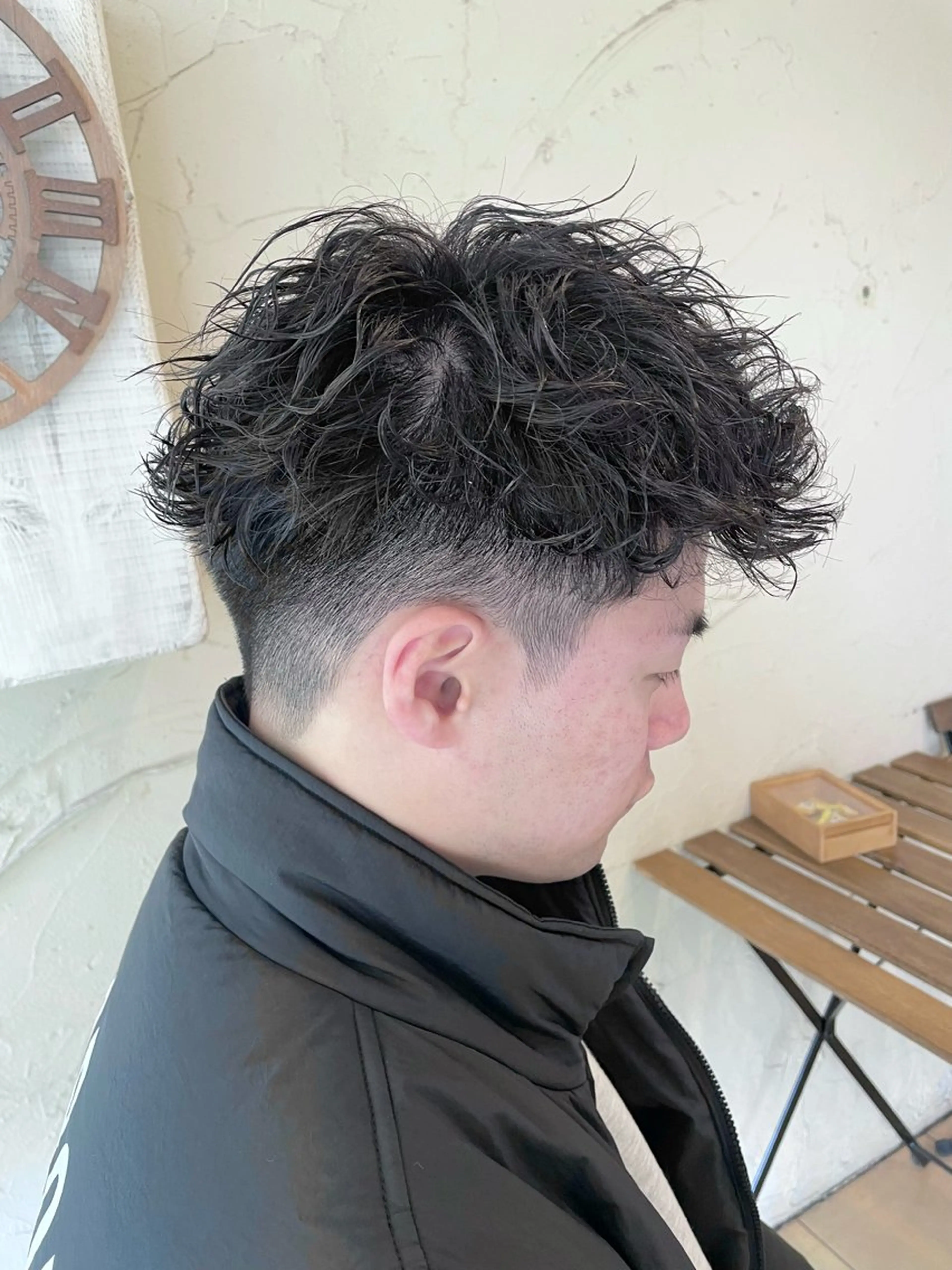 ショート パーマ メンズ カット パーマ メンズ特化/パーマ指 名No.1/百瀬太郎のヘアスタイル