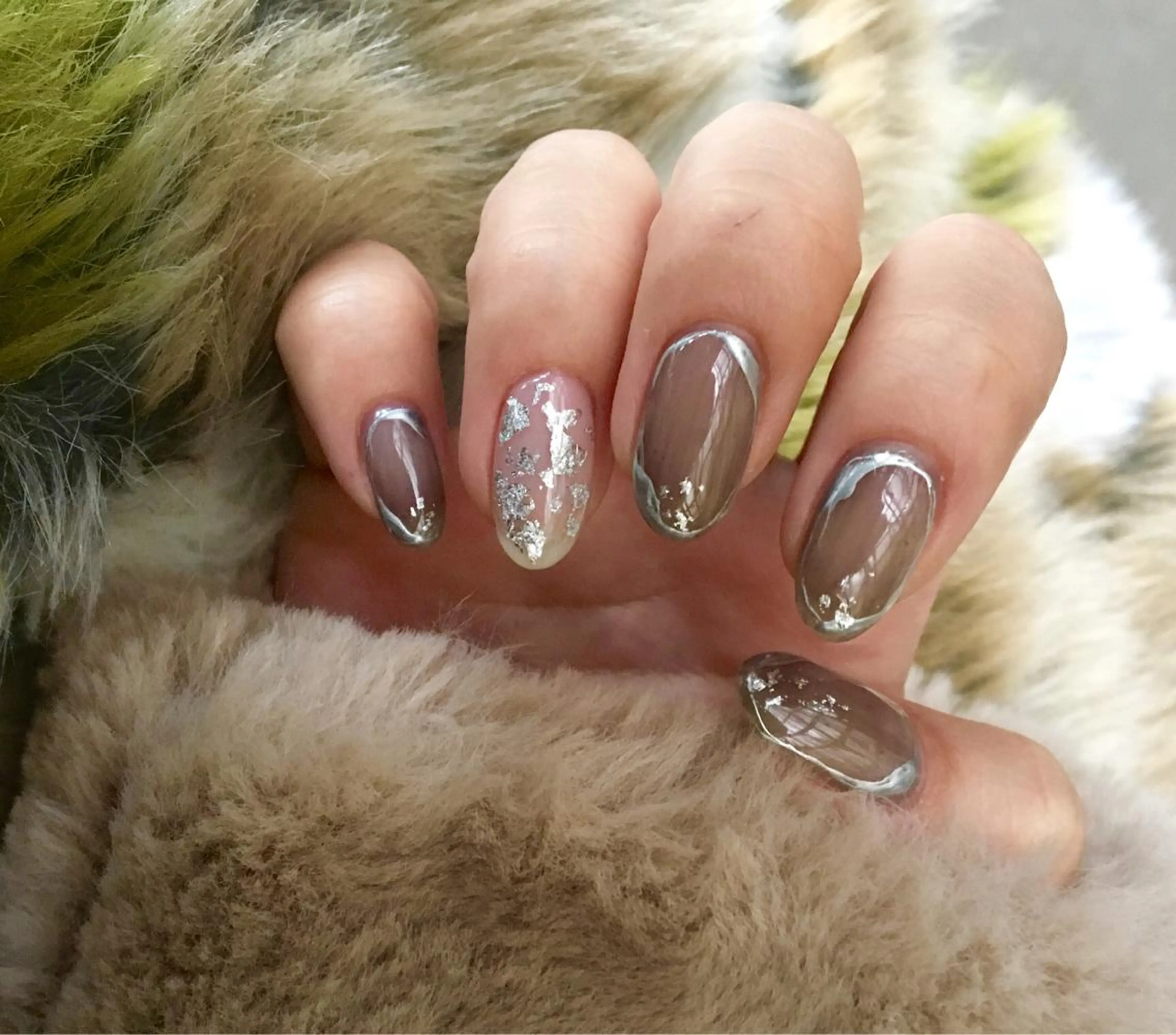 ネイル シルバー revia所属・ERI Nailistのネイルデザイン