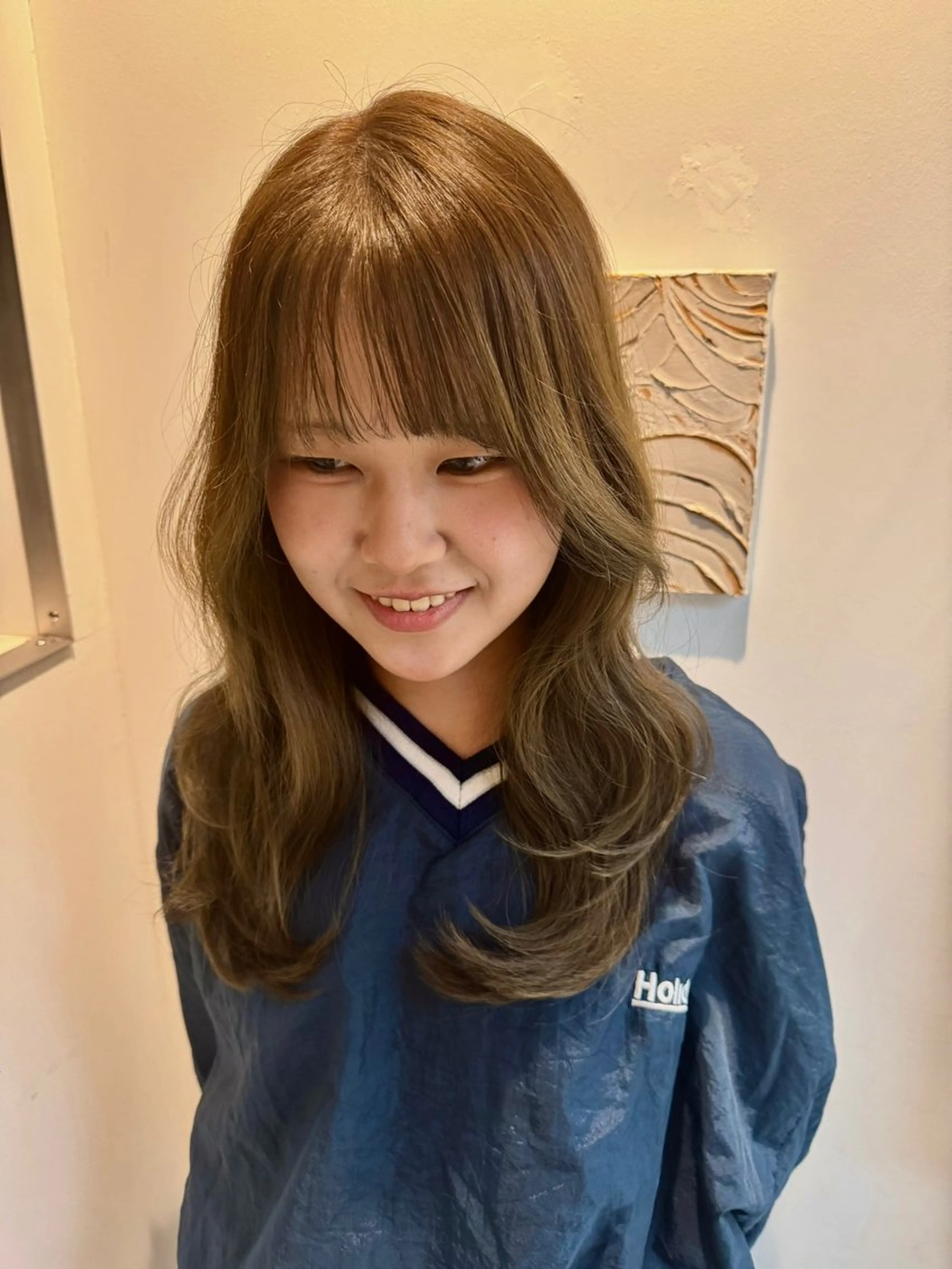 セミロング カラー カット ヘアカラー トリートメント コイデ リュウセイのヘアスタイル