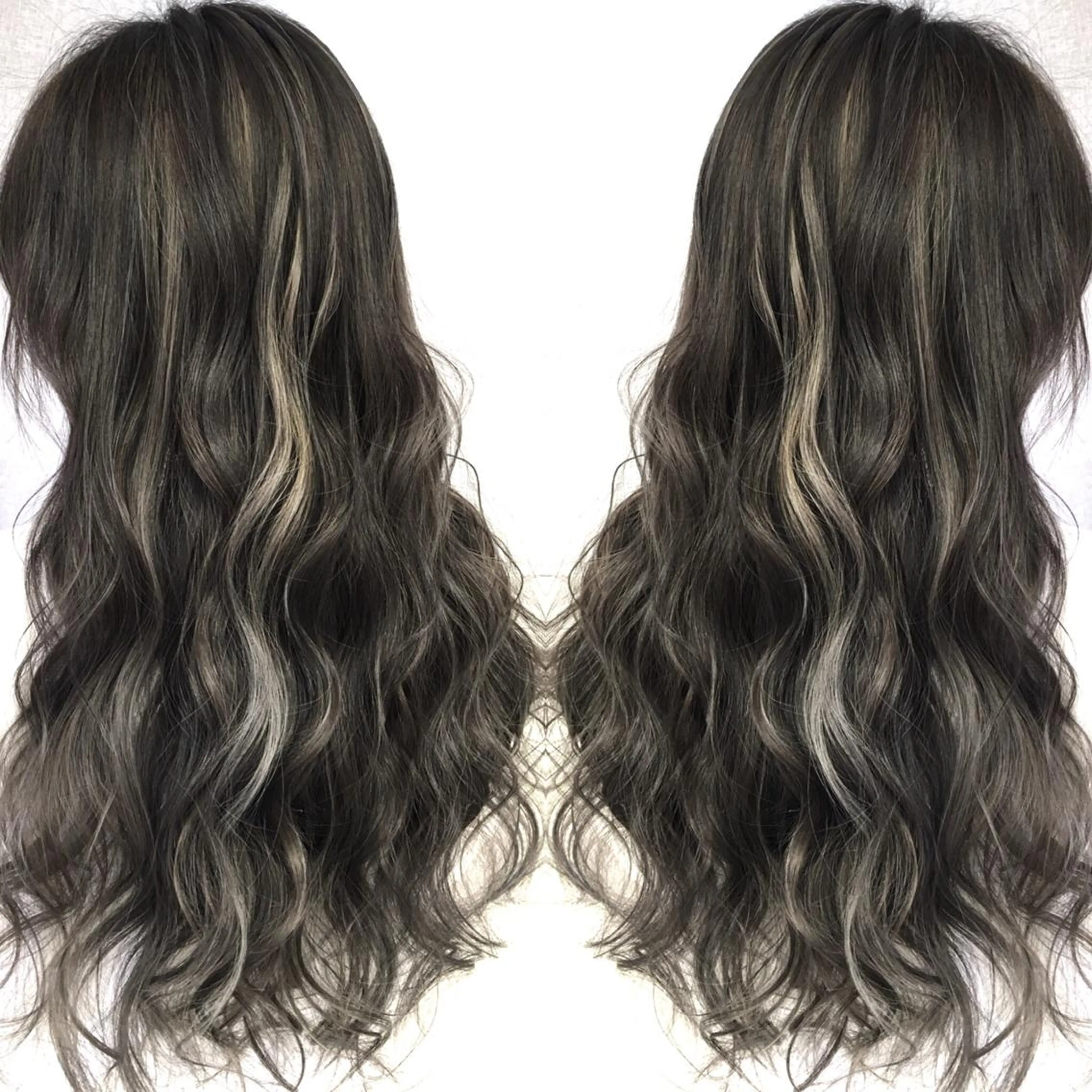 ロング カラー ハイライトカラー 3Dハイライト ハイライト ヘアカラー トリートメント 井上 一平のヘアスタイル