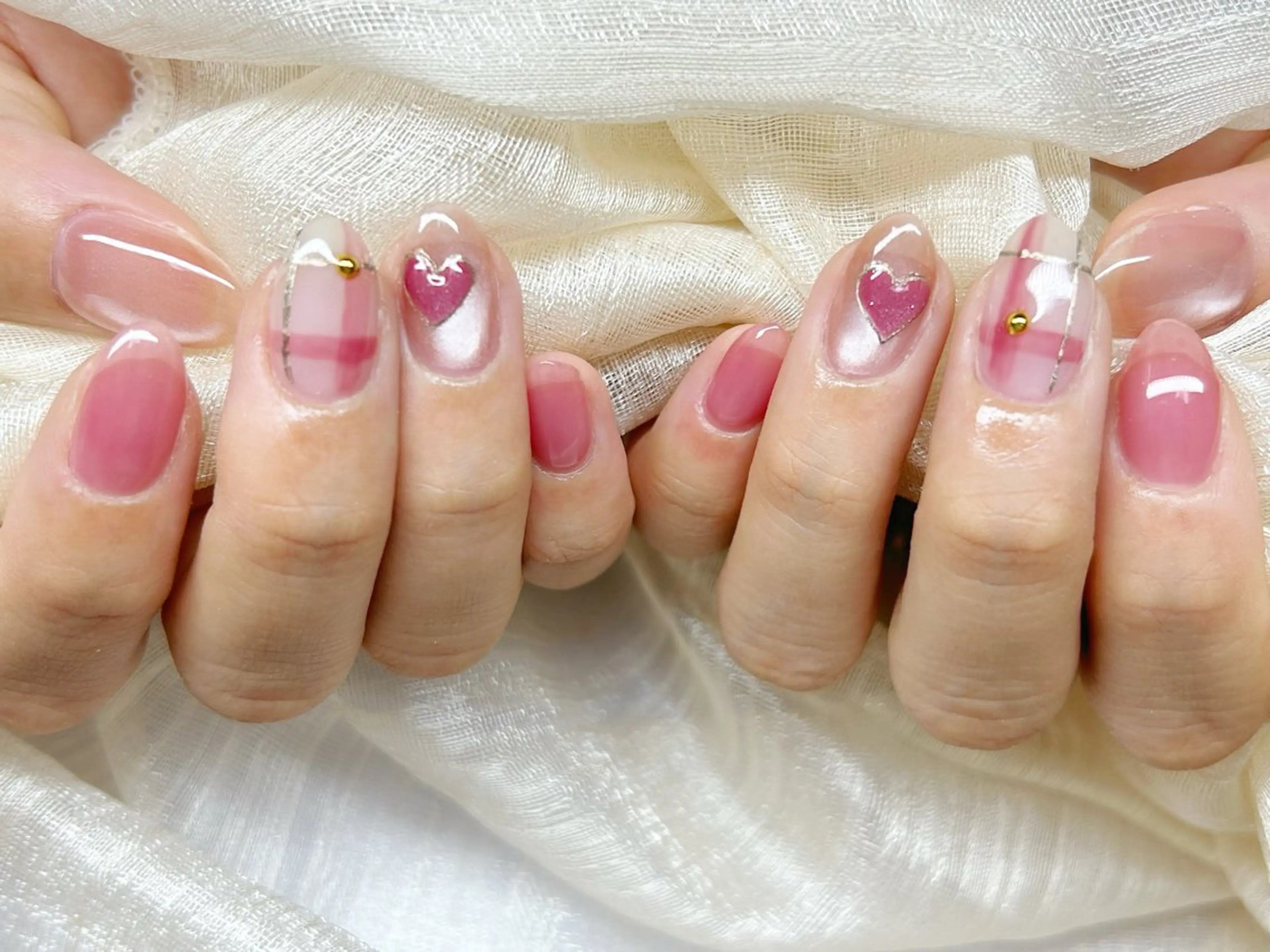 ネイル アートネイル 成人式 長さ出し フットネイル マグネットネイル ハンドネイル Lino Nailのネイルデザイン