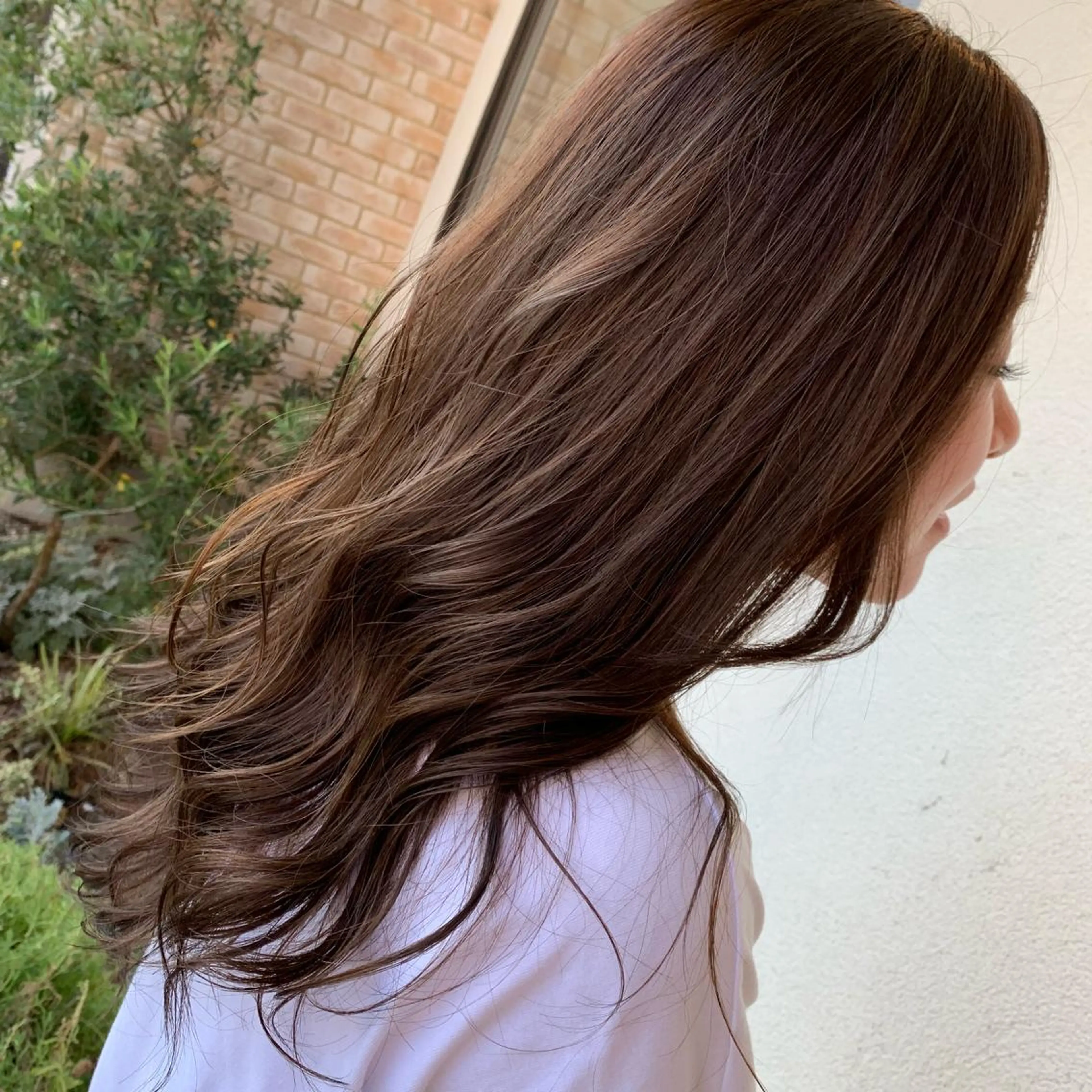 ロング カラー パーマ ヘアアレンジ メンズ キッズ マツエク・マツパ ベージュカラー Luela堅田所属・田中 裕士のヘアスタイル