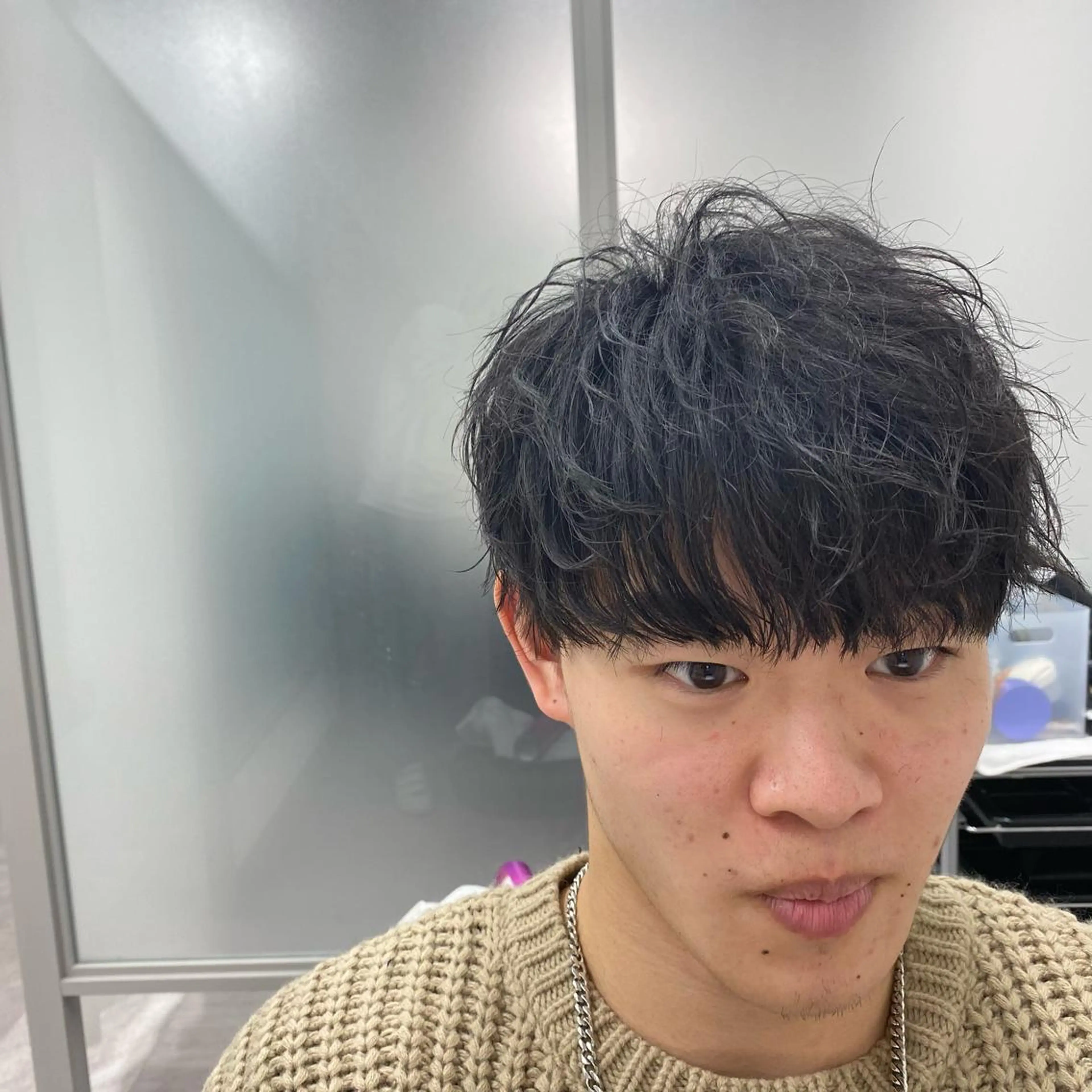 パーマ メンズ メンズパーマ シェアサロンReco-リコ- 今泉パークサイド店所属・メンズパーマ専門★★ ナカゾノのヘアスタイル