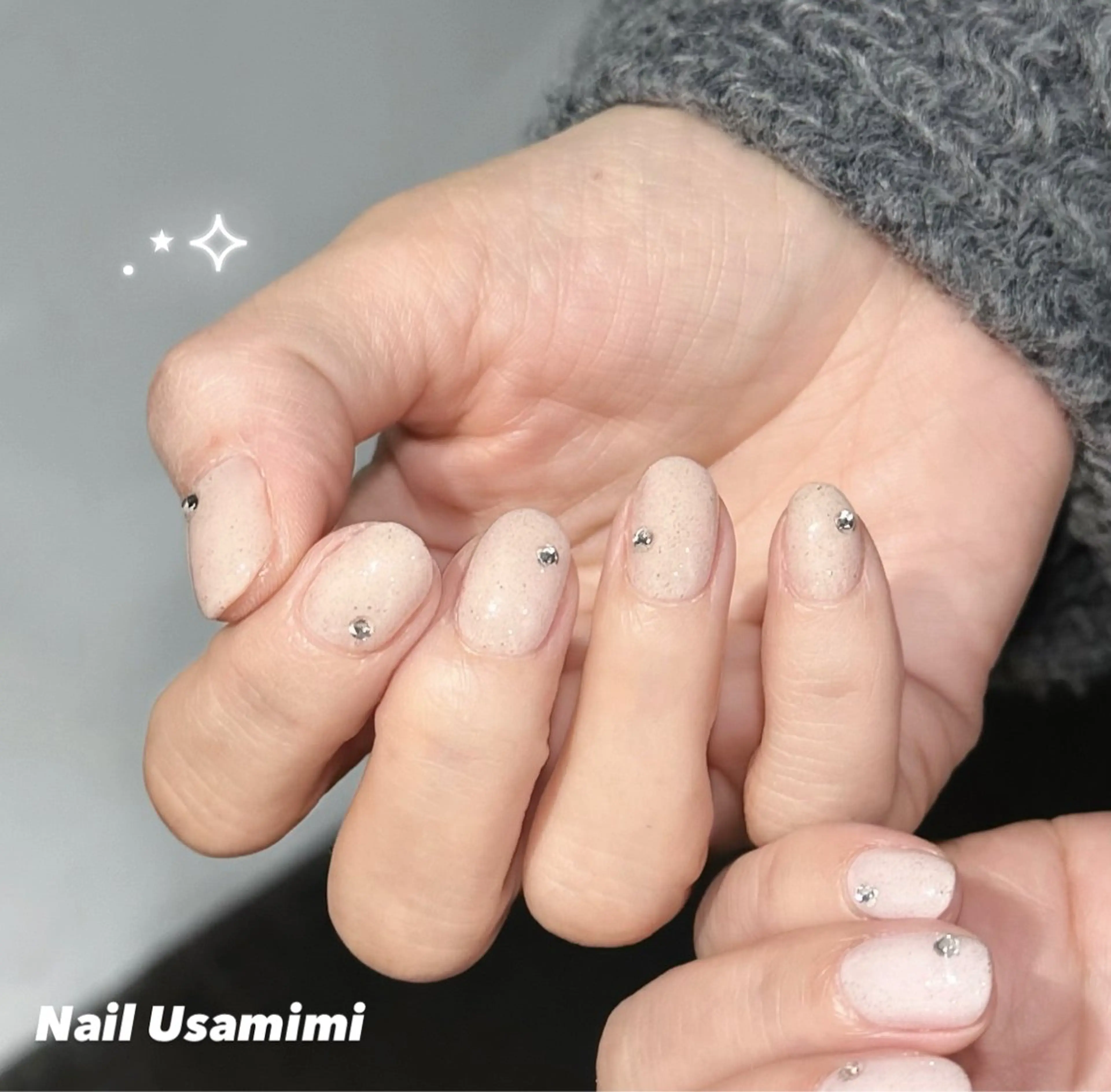 ネイル オフィスネイル ワンカラーネイル シンプルネイル ハンドネイル 本町NailUsaM imi MOMOKAのネイルデザイン