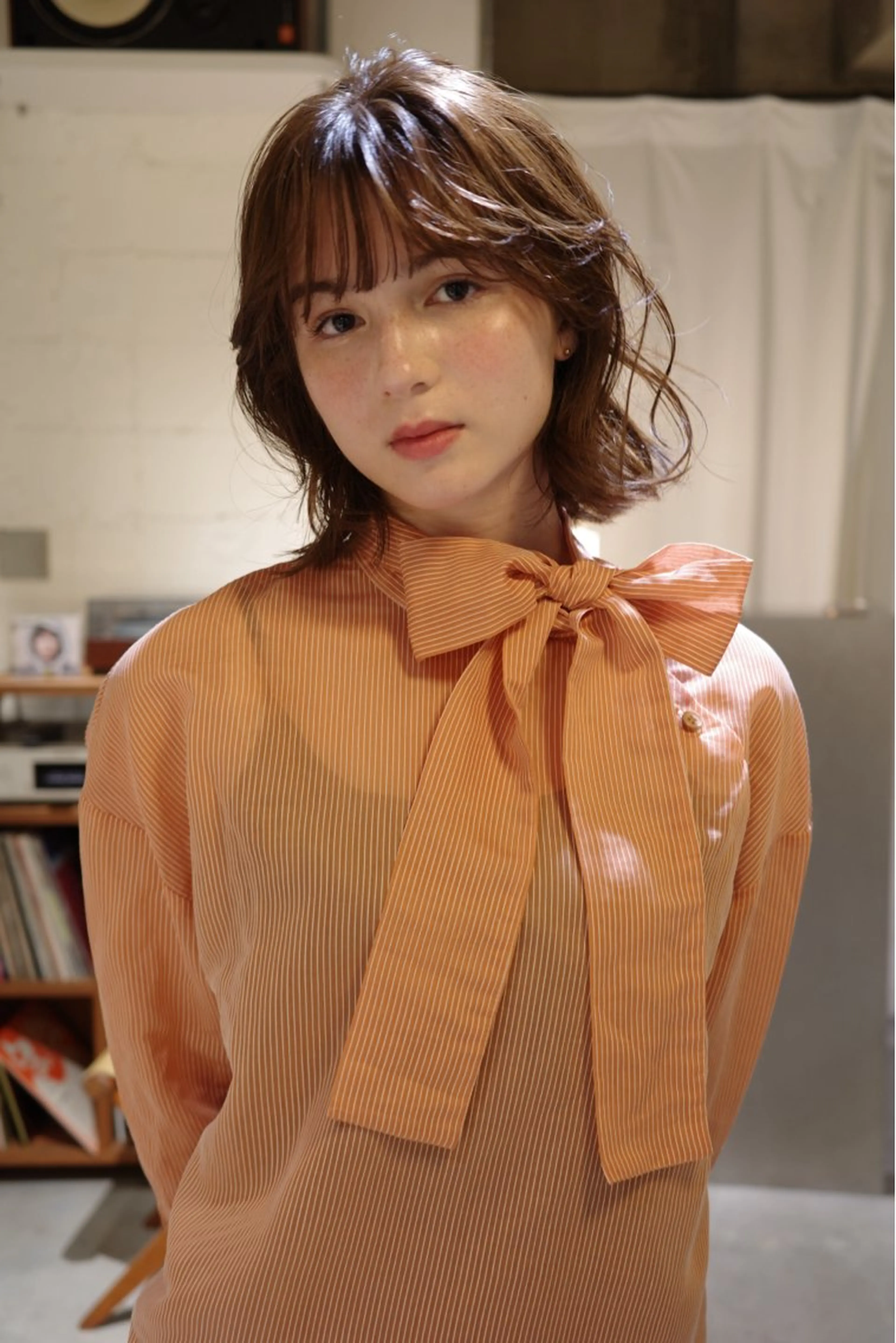 ミディアム 才下 ゆいのヘアスタイル