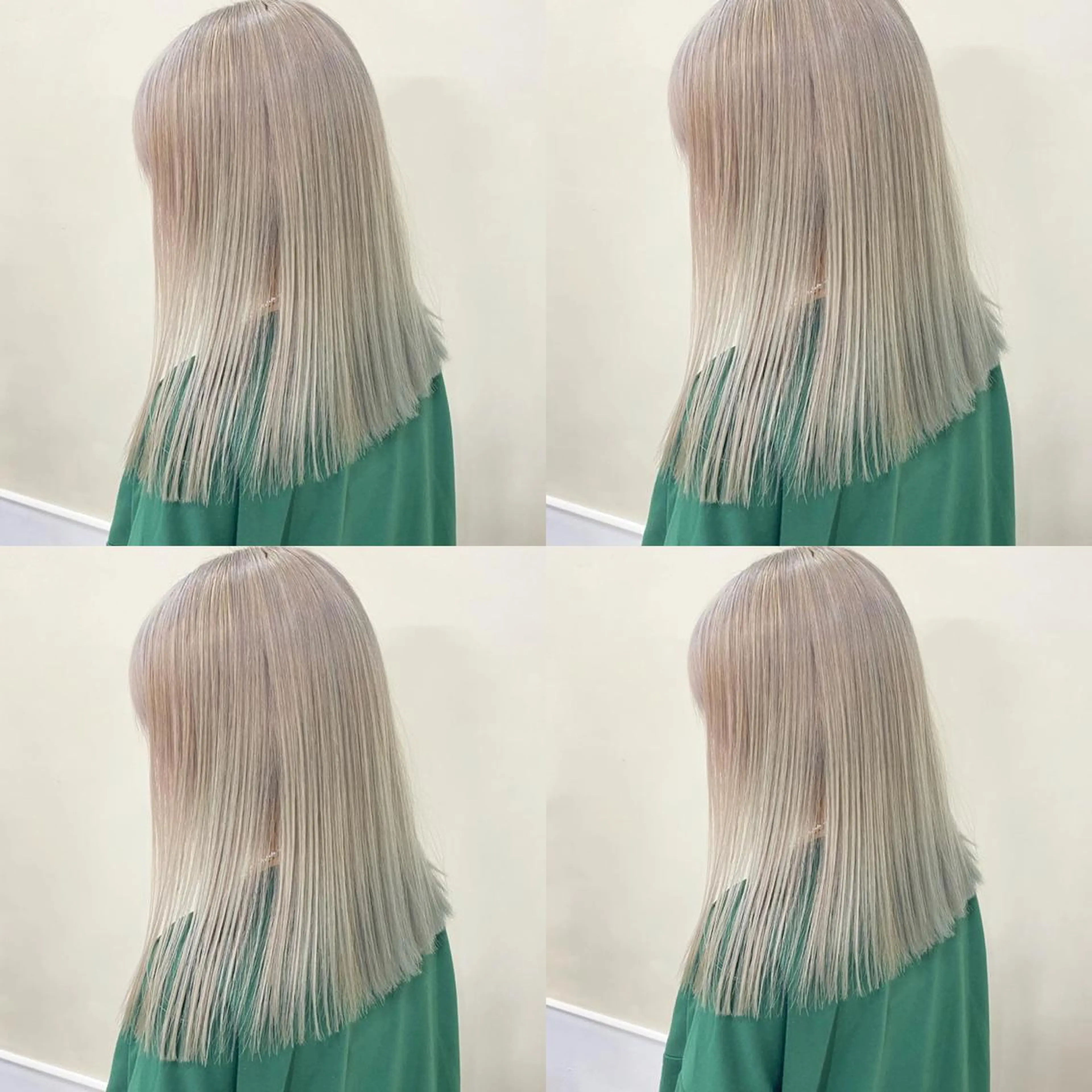 ミディアム カラー カット ヘアカラー トリートメント レイヤーウルフ エクステ磯部のヘアスタイル