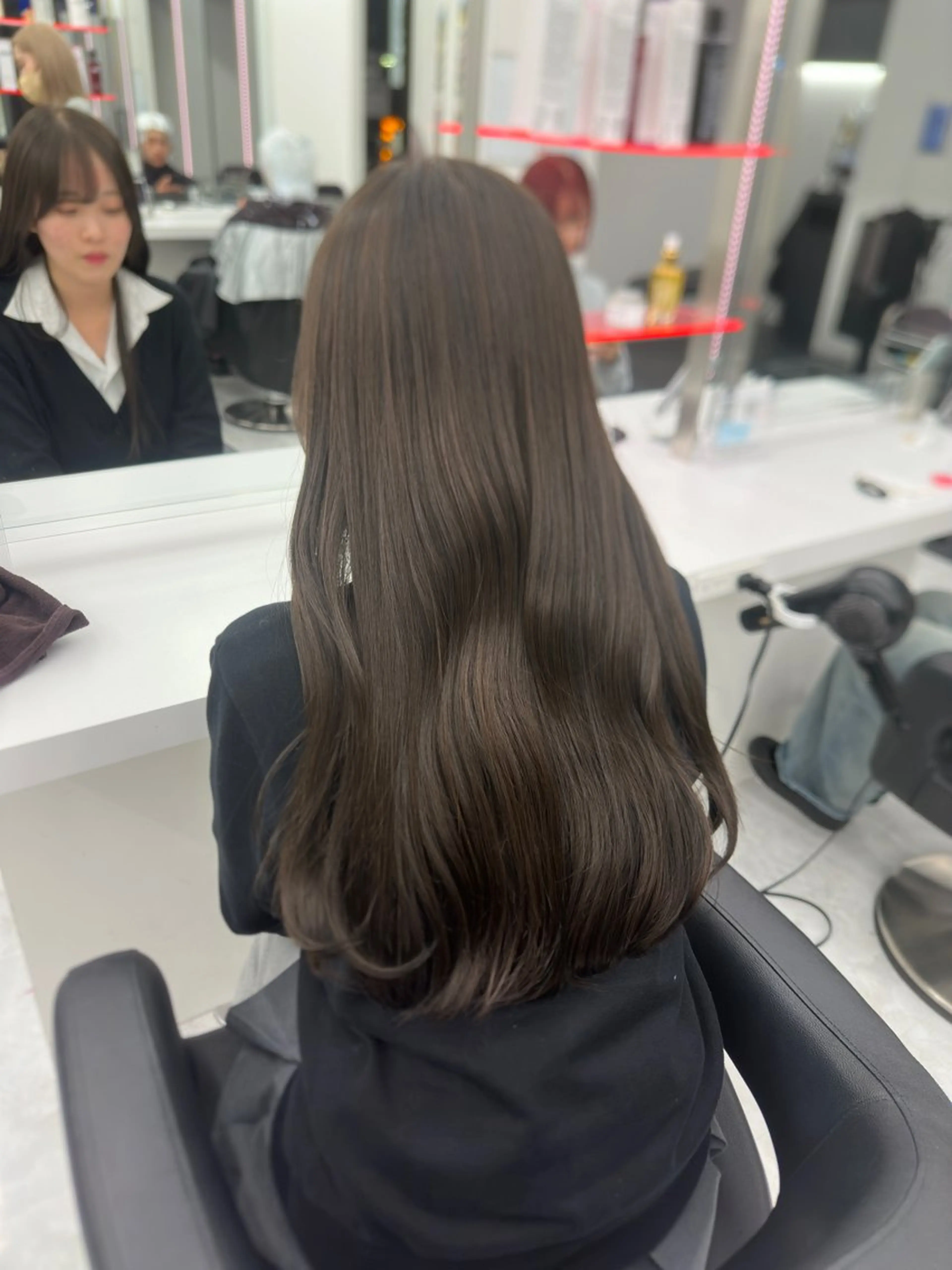 ロング カラー パーマ ヘアアレンジ メンズ キッズ ♥️韓国ヘア レイヤー♥️ゆりのヘアスタイル