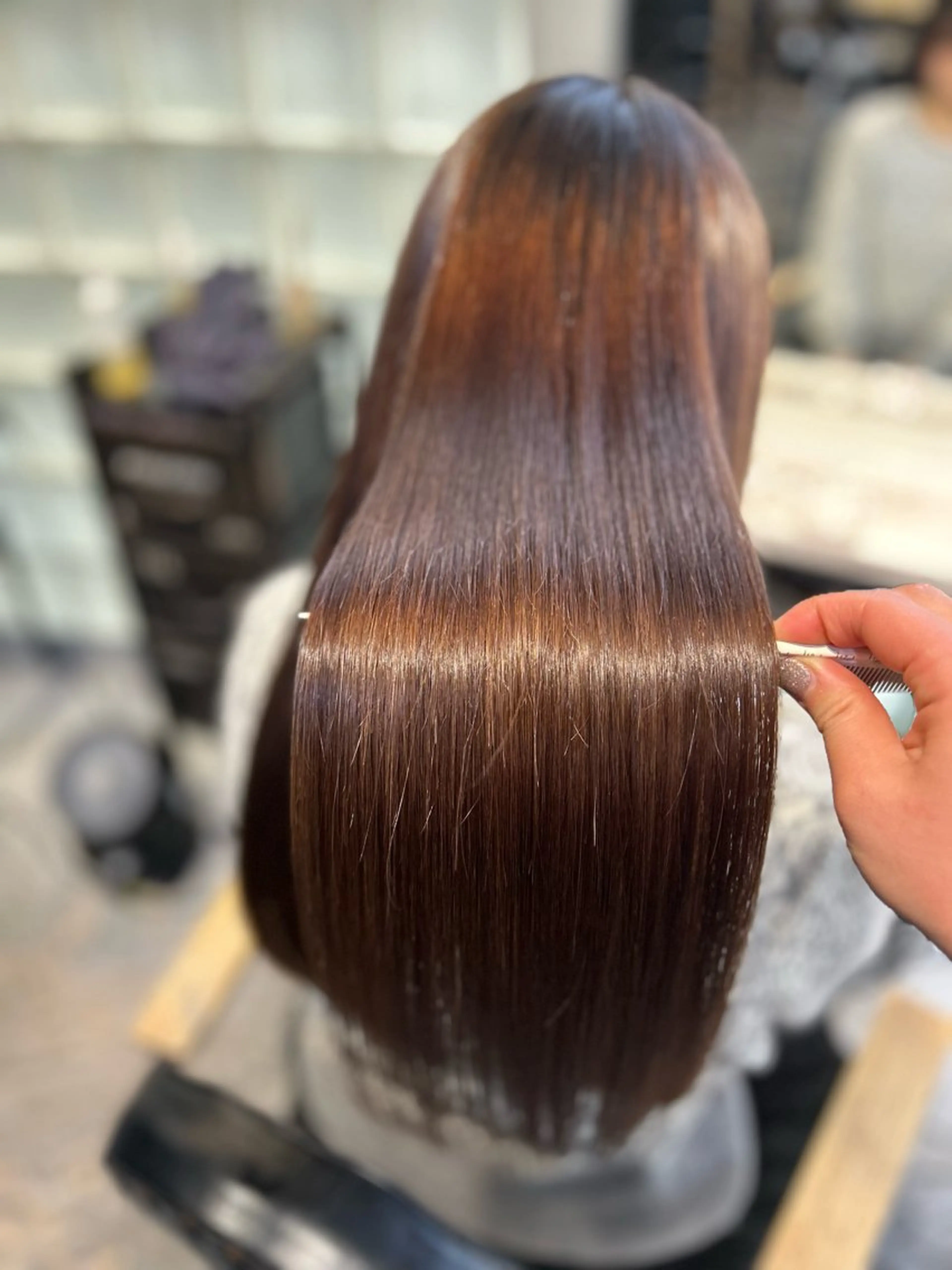 ロング 🌷ブリーチ縮毛矯正 /mina🌷のヘアスタイル