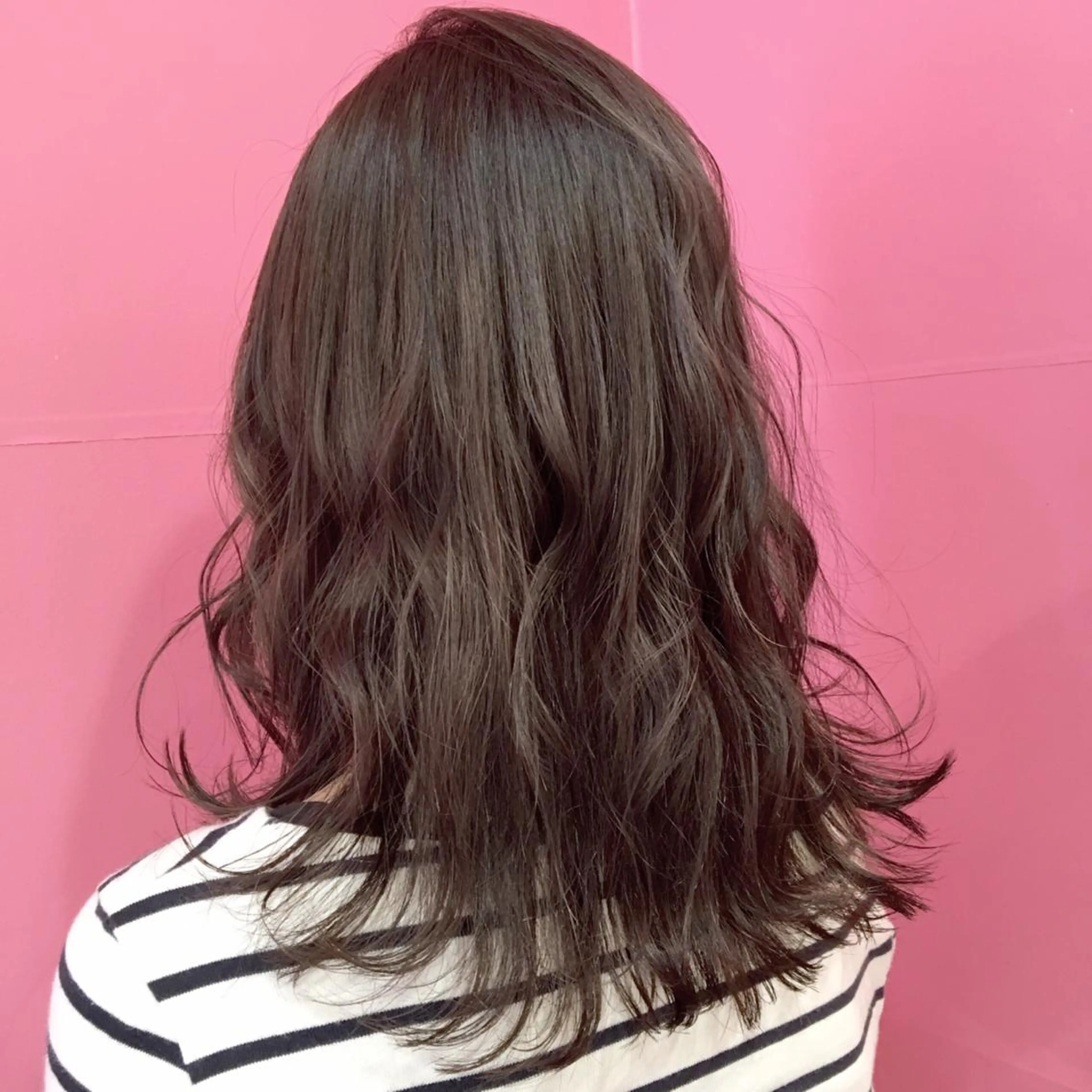 ミディアム カラー グレージュ ハイライトカラー ハイライト LiNA🌿藤原 茉莉花のマツエク・マツパデザイン