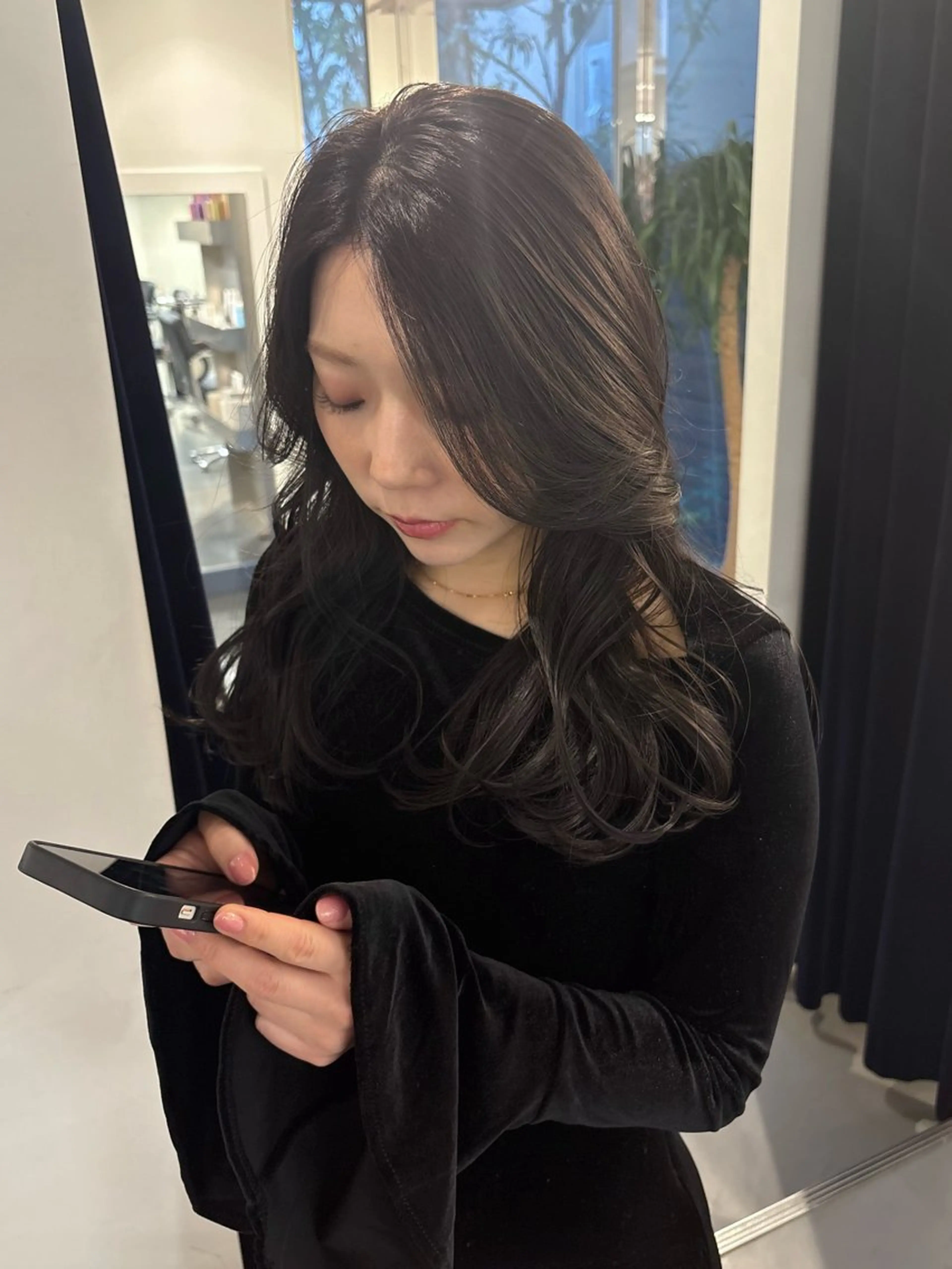 ロング カラー カット ヘアカラー トリートメント 村田 りょうやのヘアスタイル