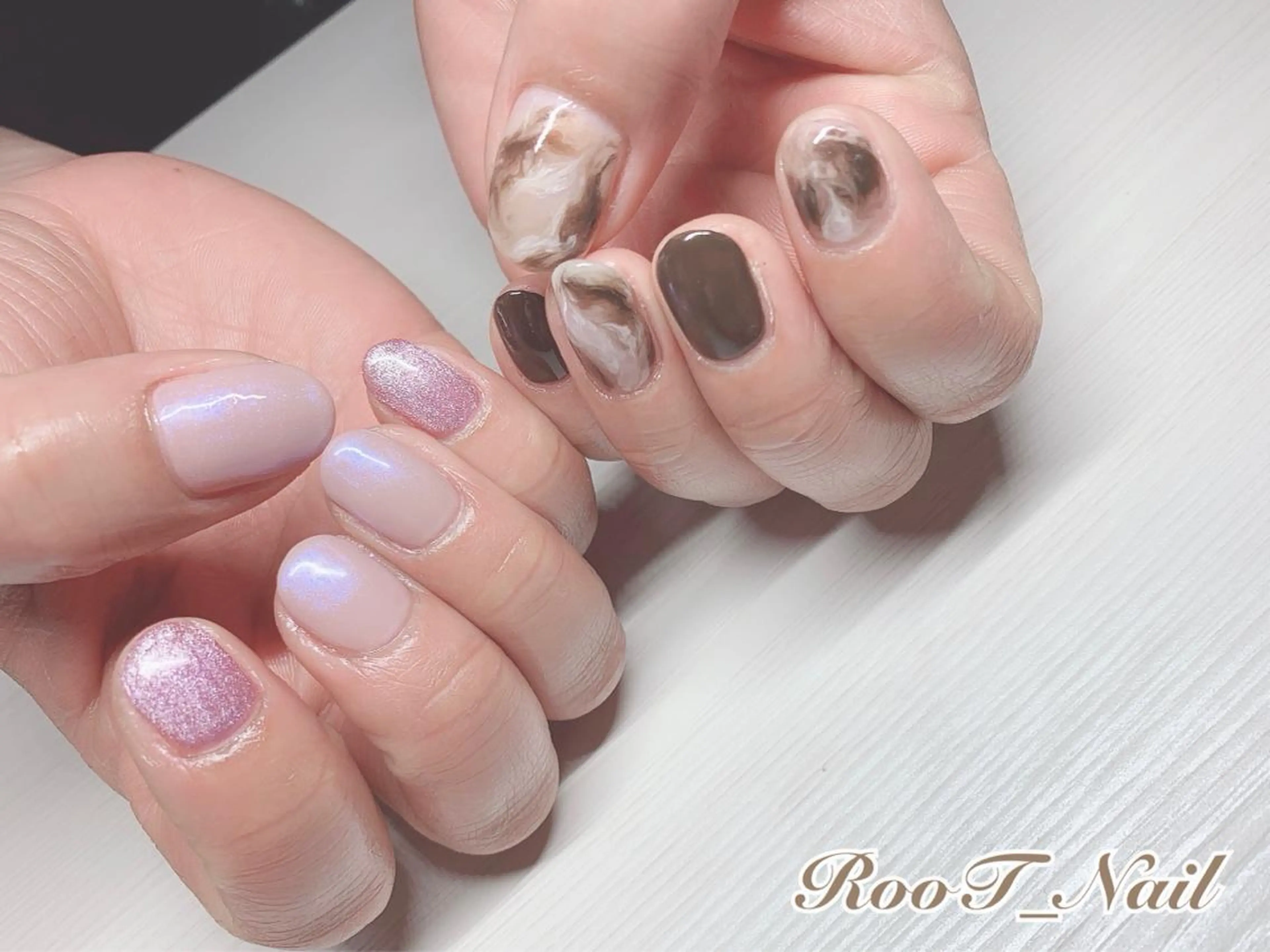 メンズ ネイル マグネットネイル ハンドネイル RooT Nailのネイルデザイン