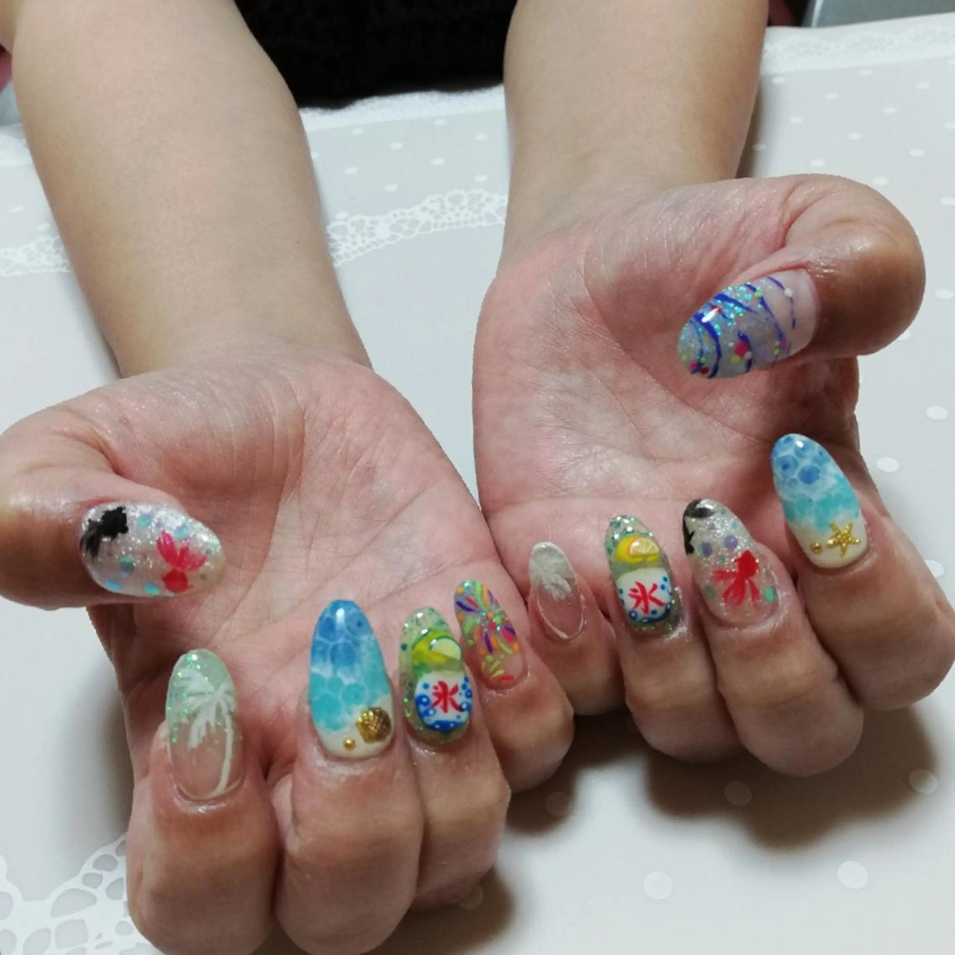 ネイル アートネイル ヨーヨーネイル ネイル junkoのネイルデザイン