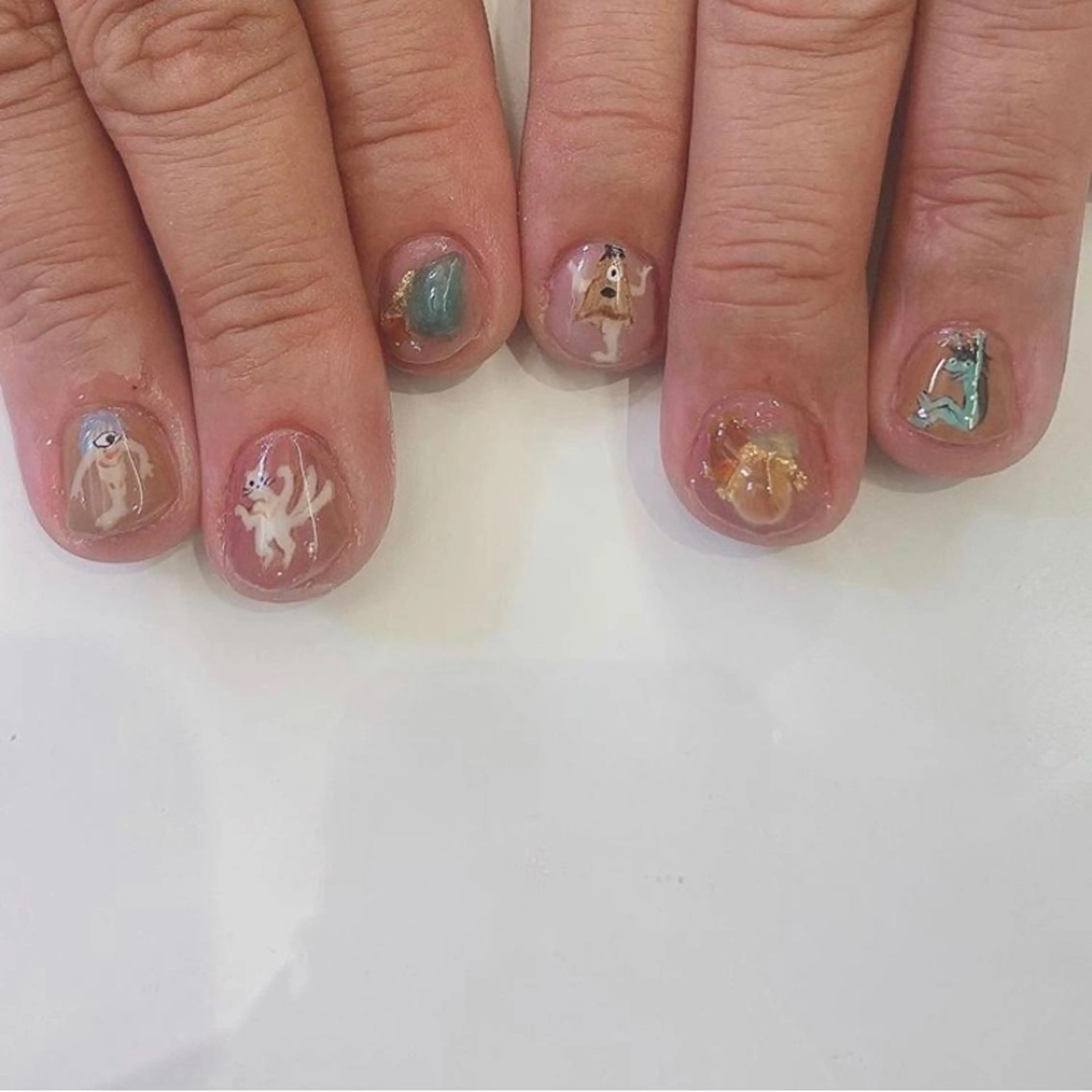 ネイル 韓国風✨髪質改善✨ 縮毛矯正✨松浦知奈美のヘアスタイル