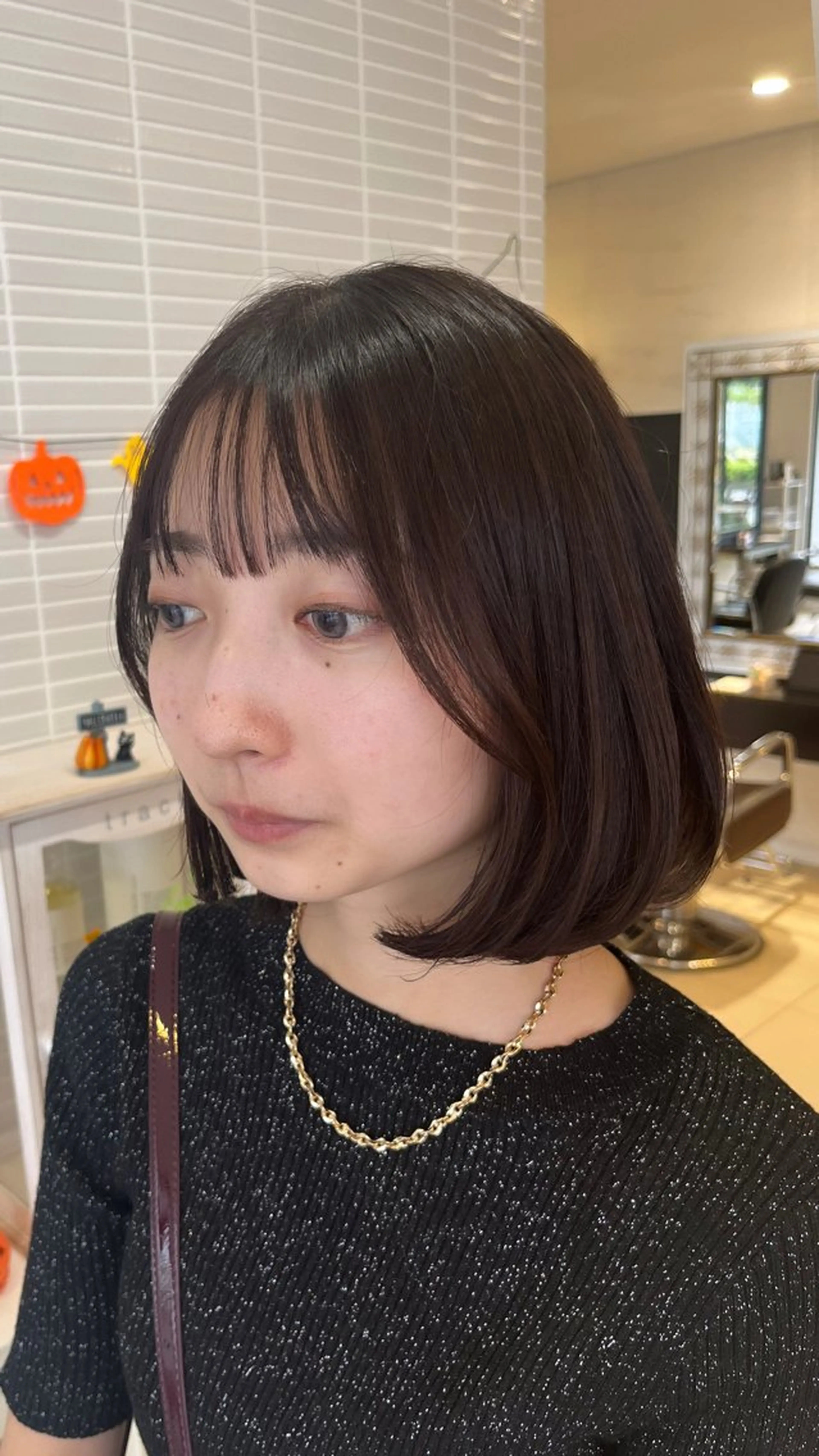 ミディアム ボブレイヤー ボブ タンバルモリ 韓国風ヘア レイヤーカット MUSE✂️ juriのヘアスタイル