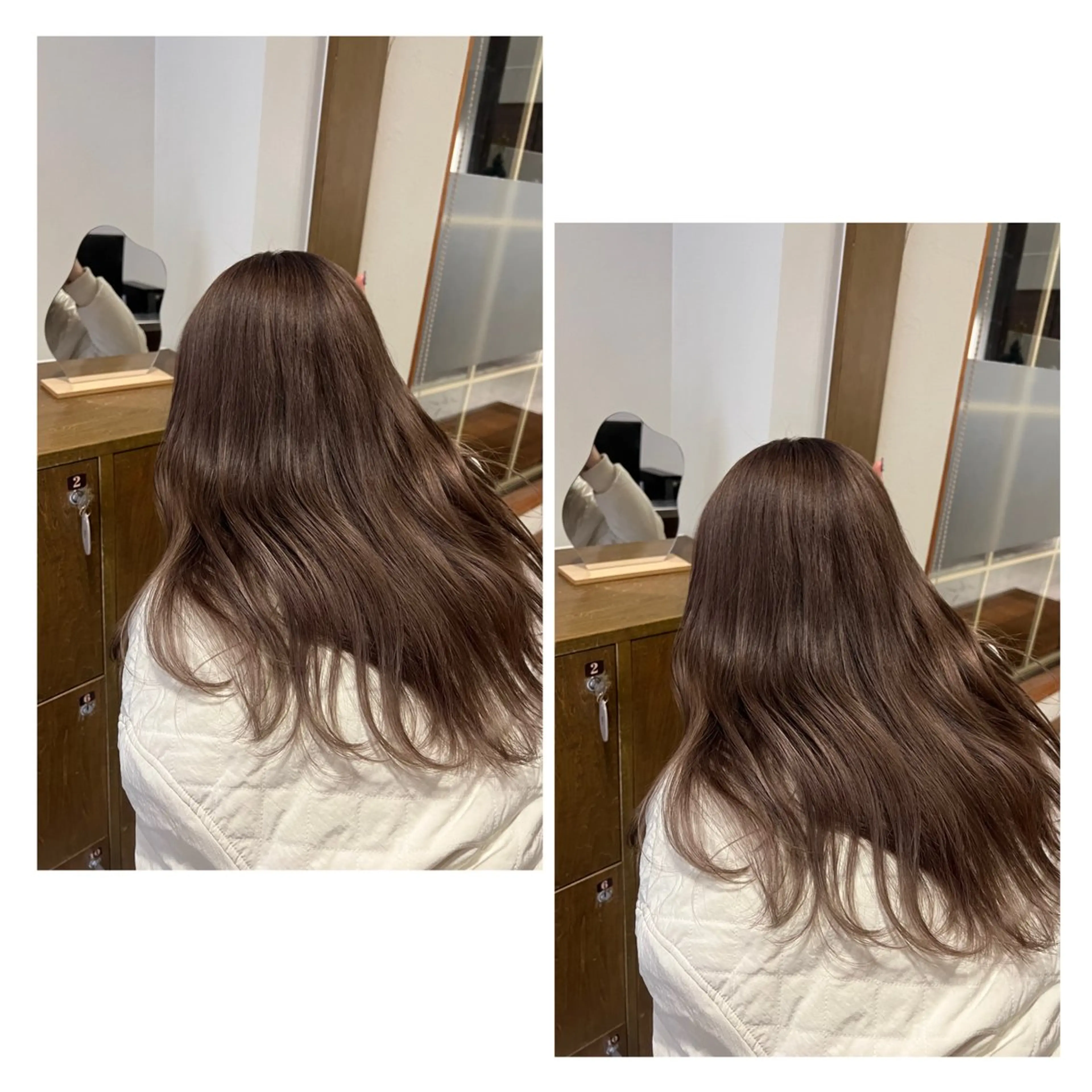 セミロング ヘアカラー 中村未夢🤍ブリーチ なしダブルカラー🤍のヘアスタイル