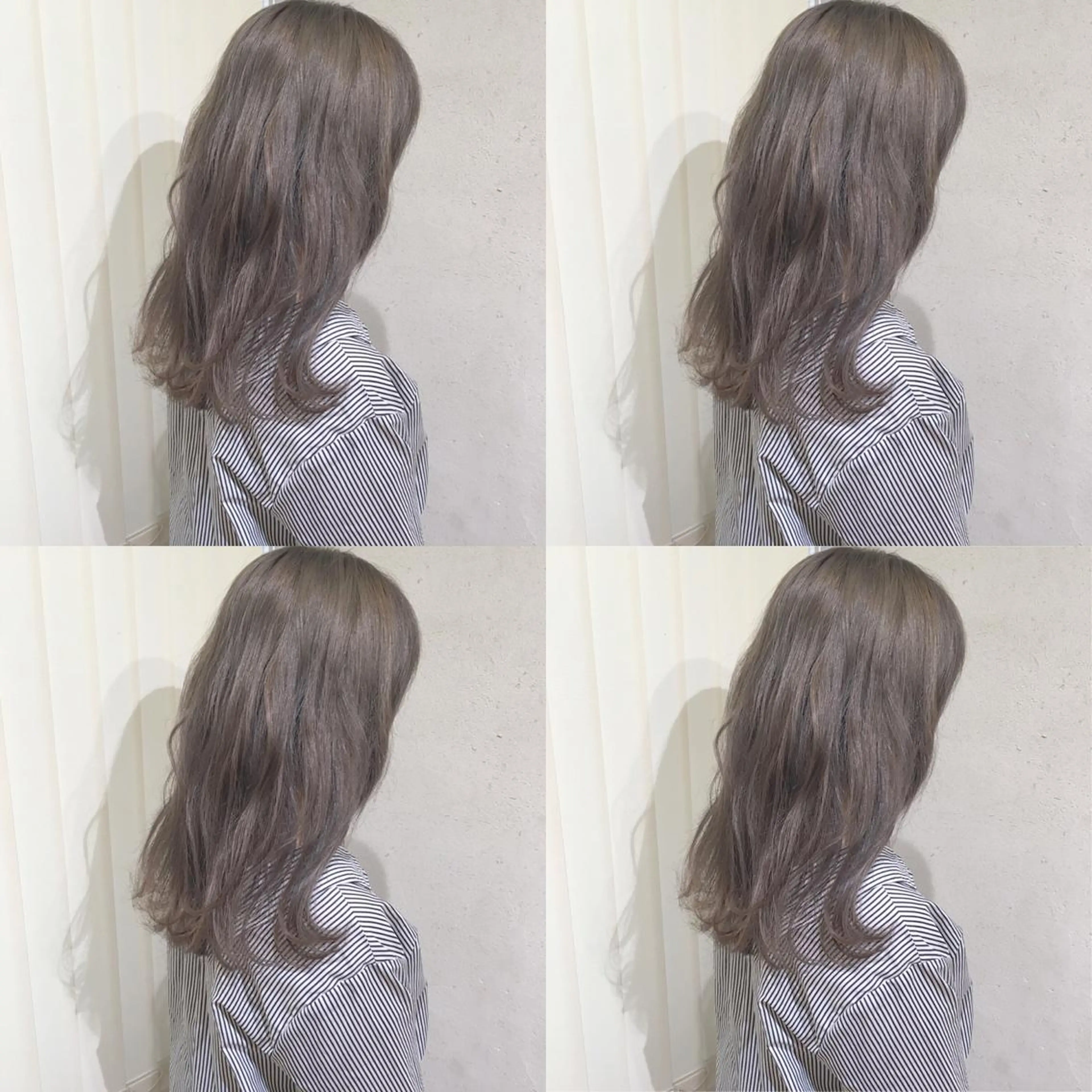 セミロング カラー パーマ ヘアアレンジ ハイトーン特化🤍 浦住のヘアスタイル