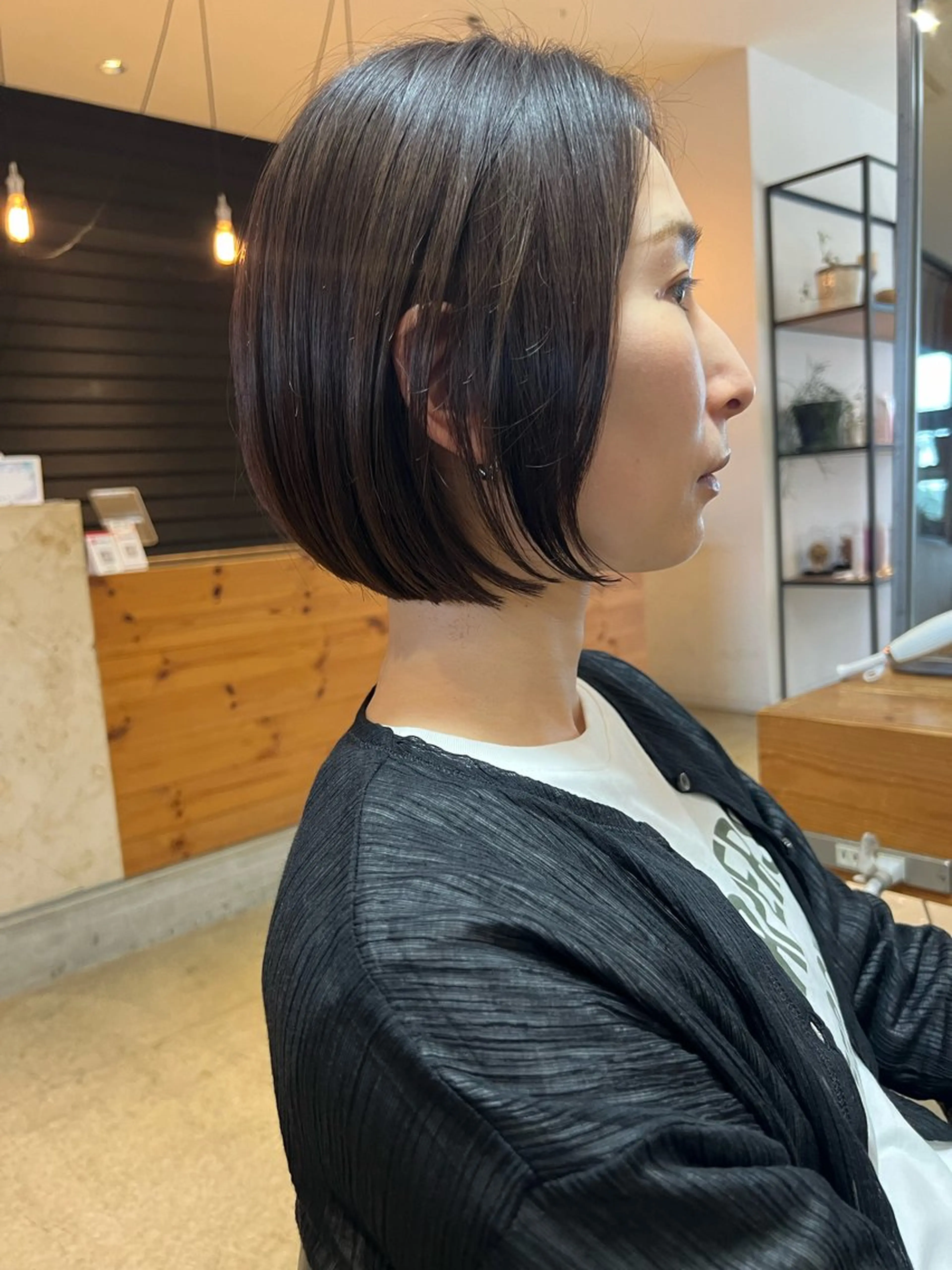 ミディアム ワンレンボブ ボブ 🫧透明感カラー🫧 koharuのヘアスタイル