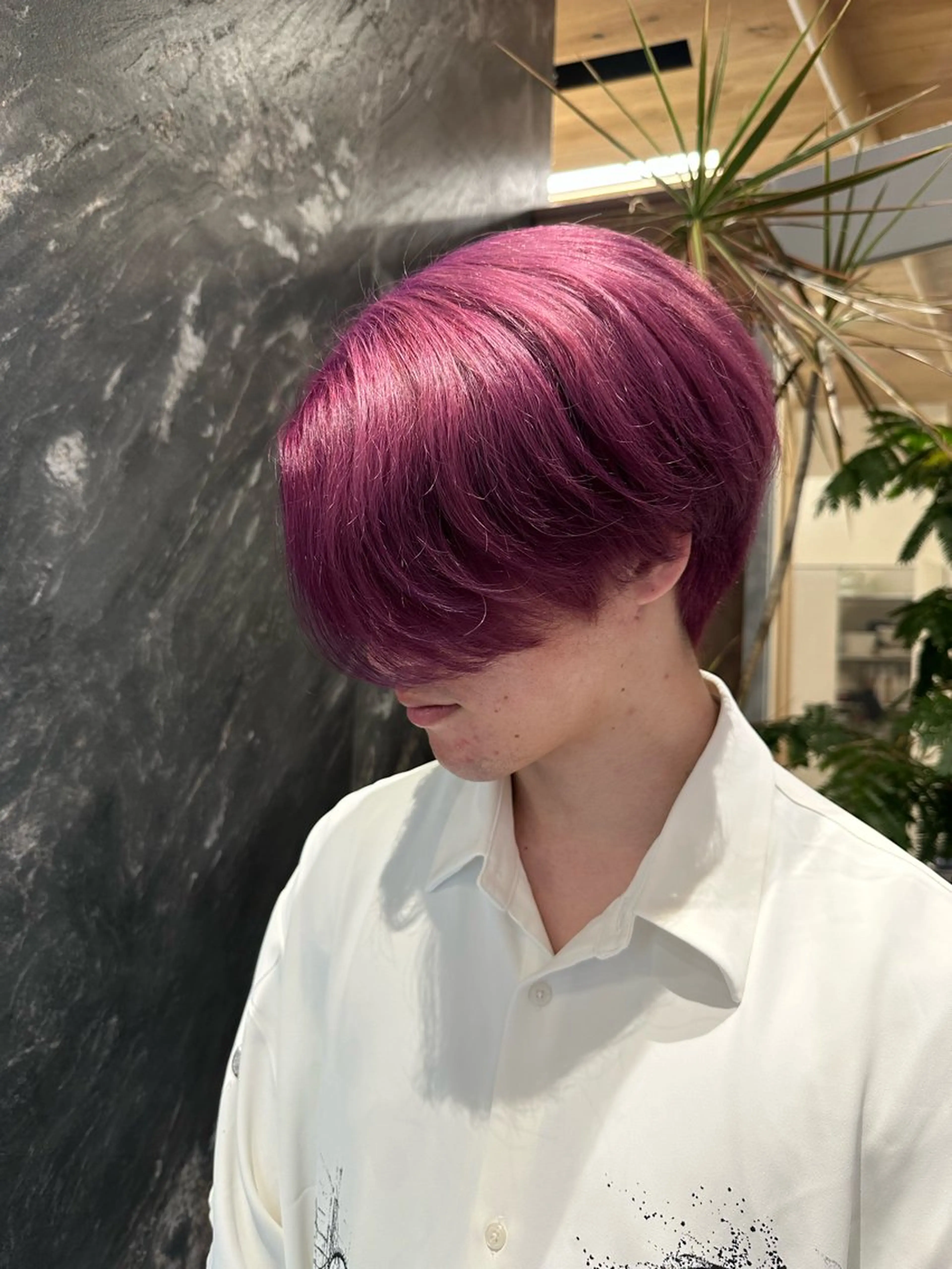 ショート メンズ メンズブリーチ メンズハイトーン メンズ韓国風 韓国風ヘア ヘアカラー トリートメント salowin原宿iori所属・💋ハイトーンデザイ ンヘア💋A'nyuのヘアスタイル