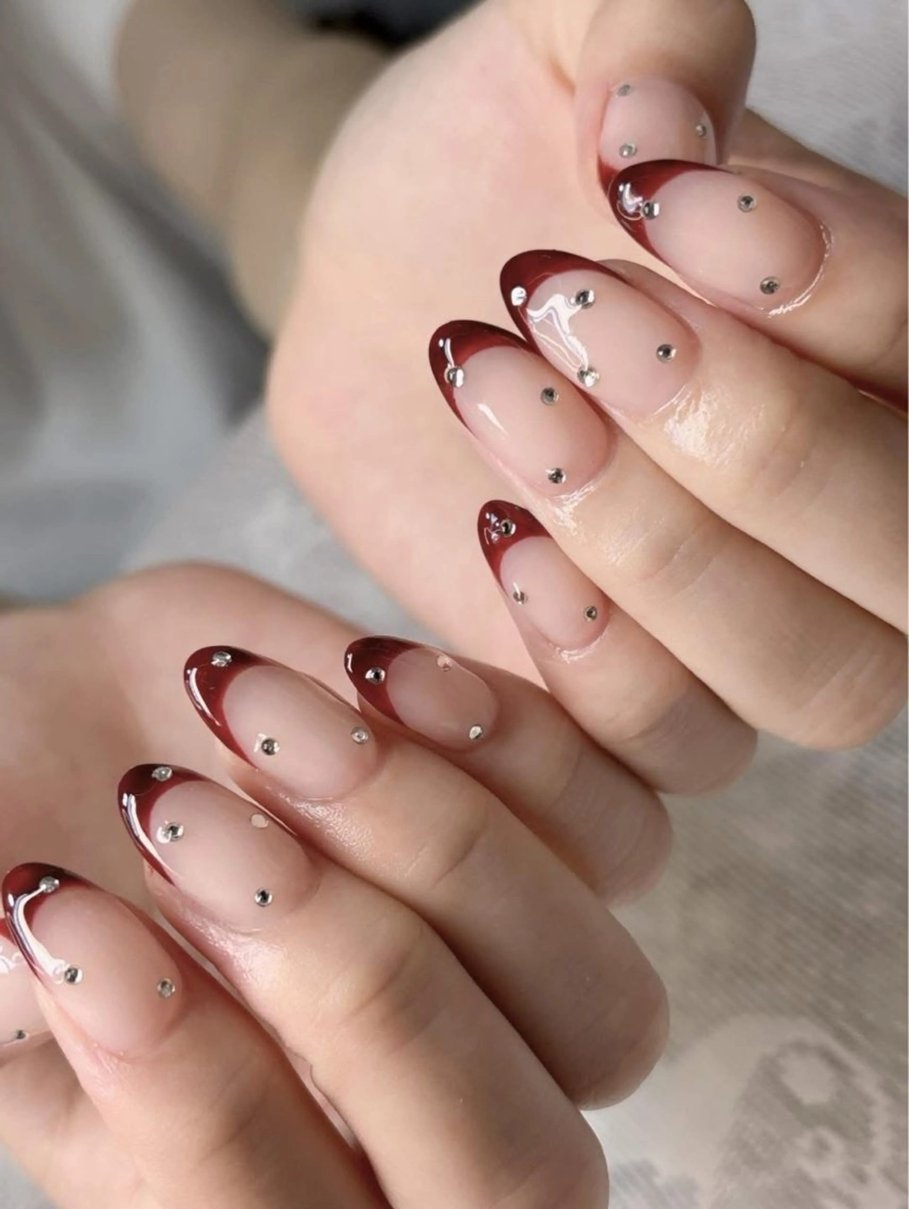 ネイル アートネイル フレンチネイル ジェルネイル グラデーション 韓国ネイル 村中 ハナのネイルデザイン