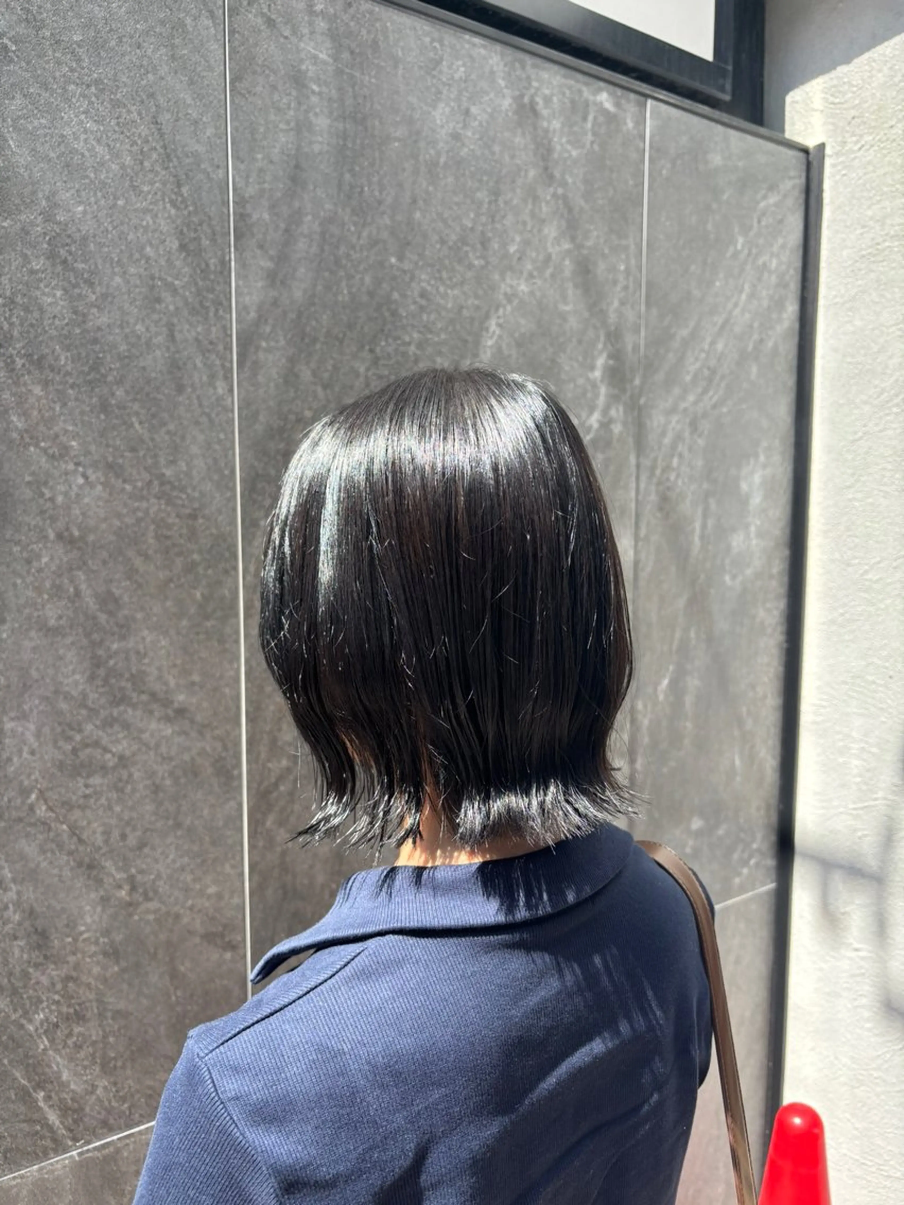 ショート カラー 透明感カラー ボブ くびれヘア レイヤーカット 外ハネヘア 石原 望来のヘアスタイル