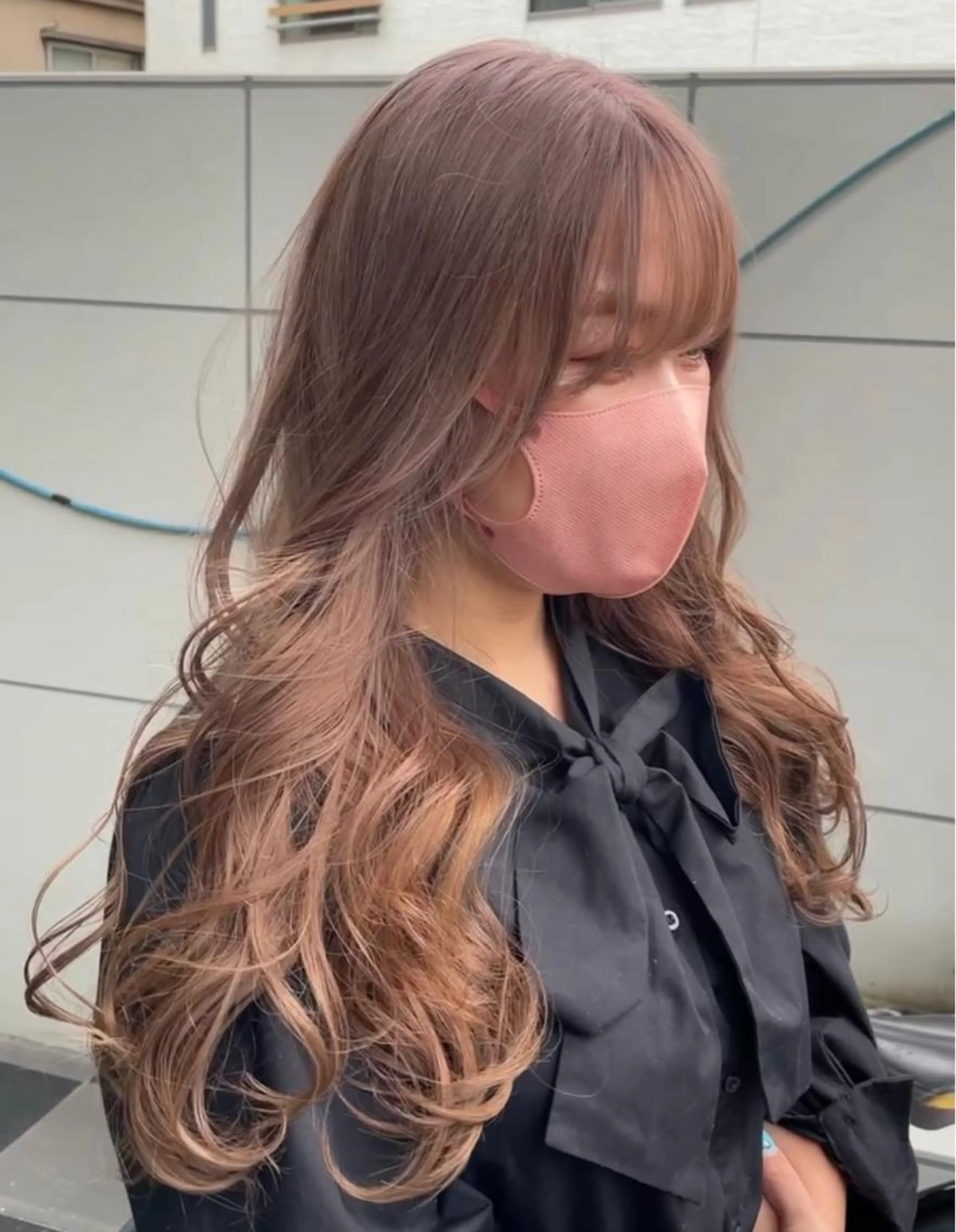 👧ミニモ限定✂️前髪カット＋カラー＋超音波トリートメントの写真