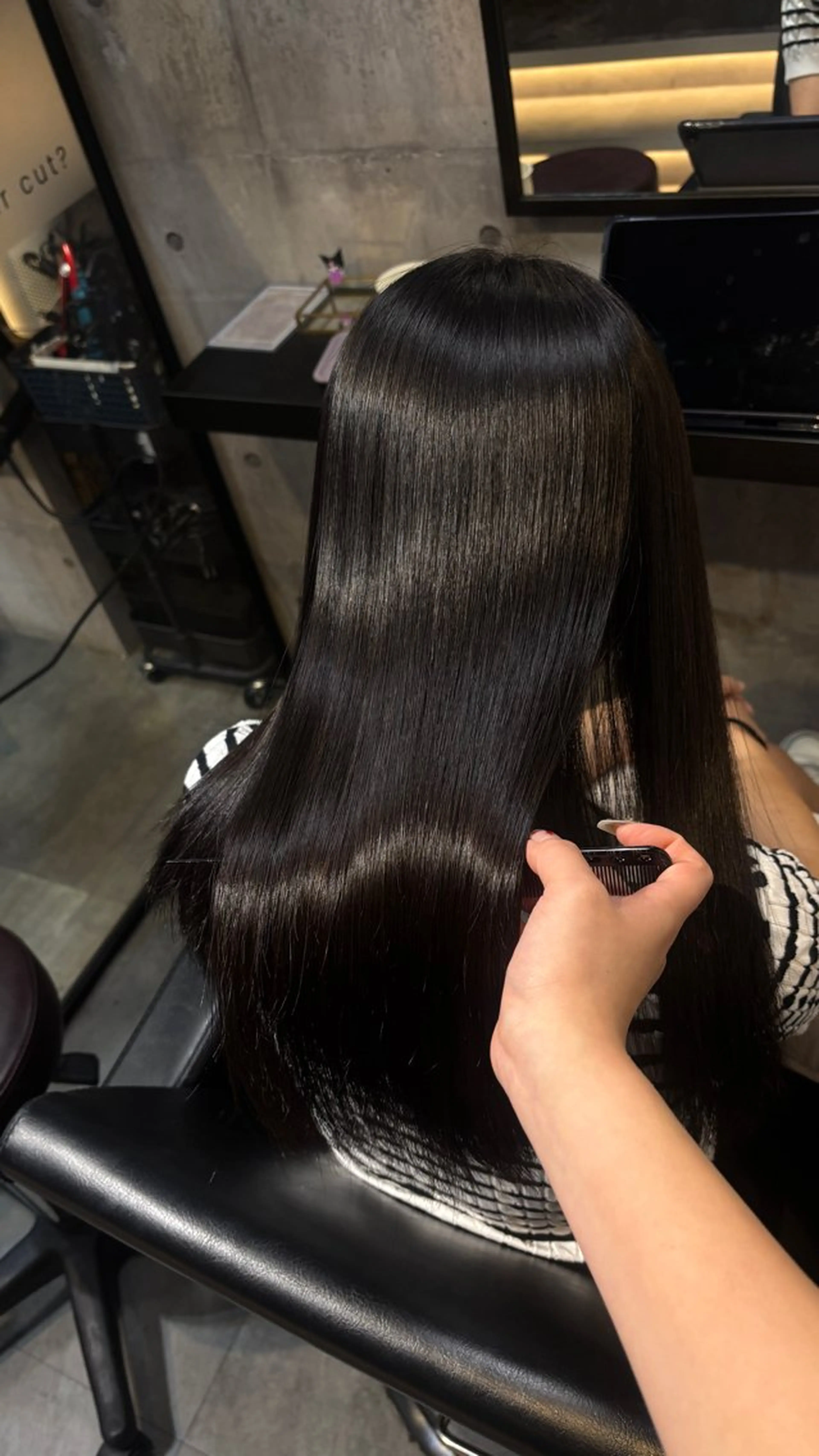 ロング カット 縮毛矯正 .ˬ.☁️ྀི森本 怜奈ฅ⌯ ·̫ ⌯^のヘアスタイル