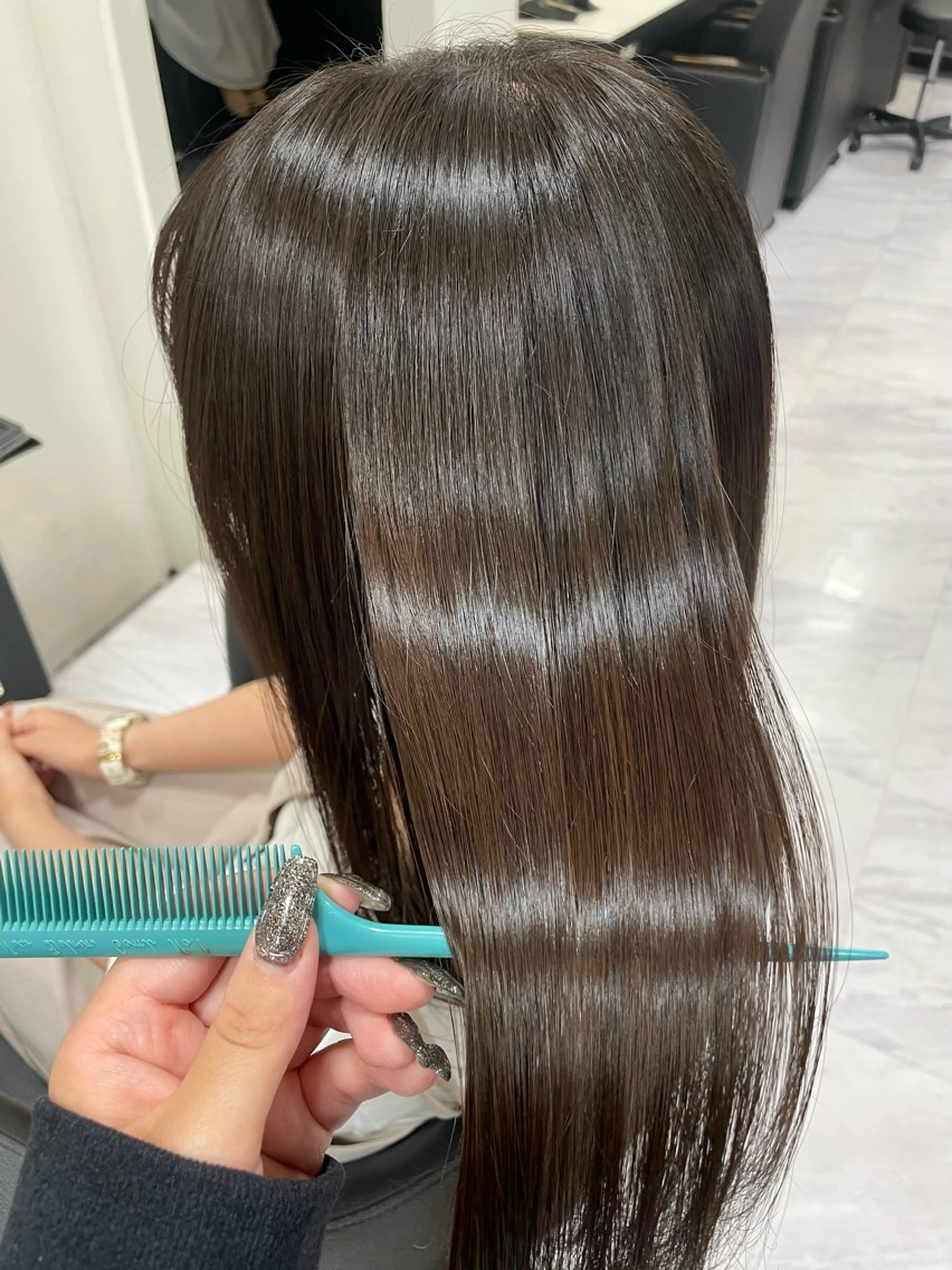 ミディアム カラー 髪質改善 カット ヘアカラー トリートメント 🐥くまがい💛 ダブルカラー／パーマのヘアスタイル