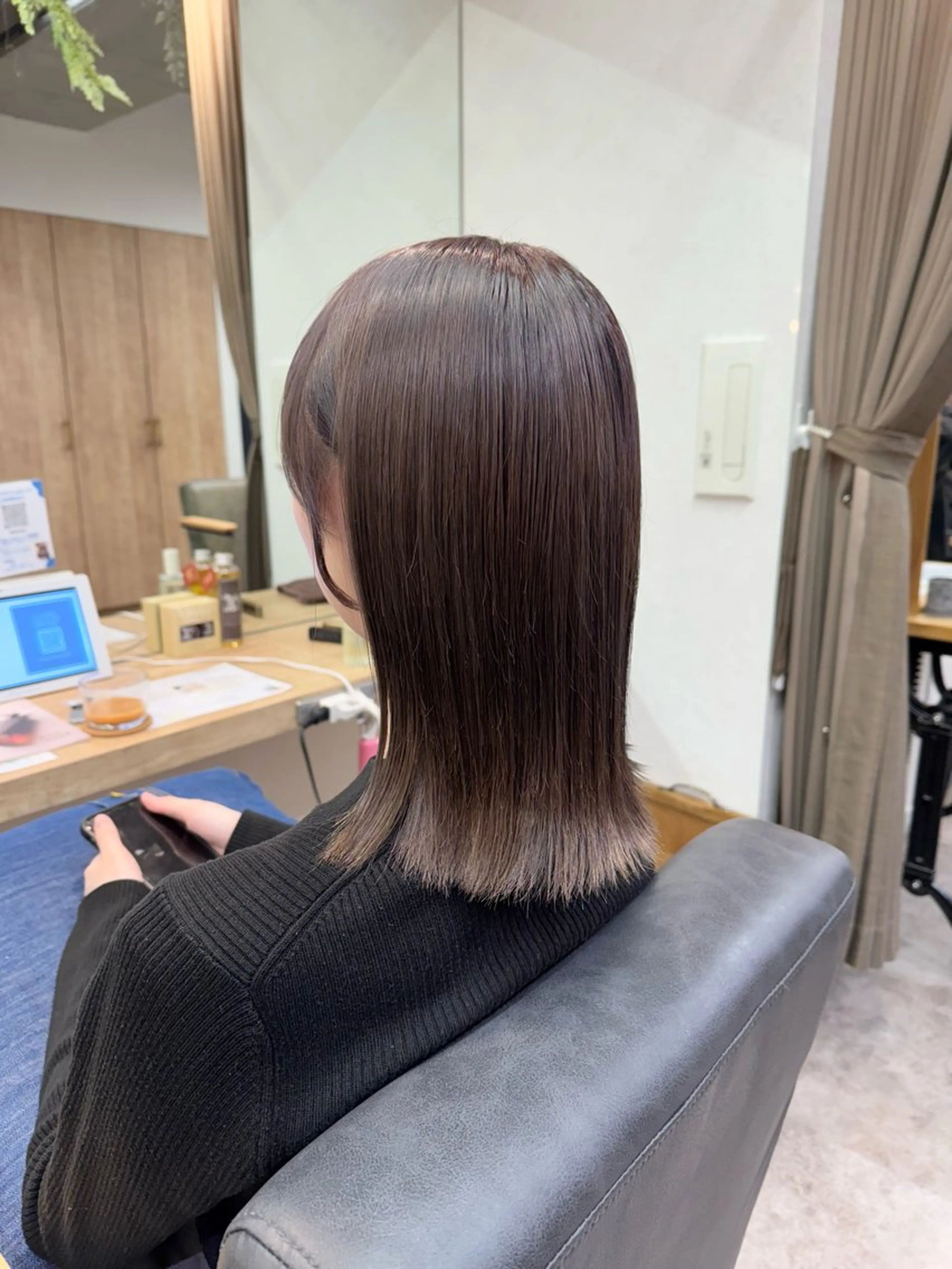 ミディアム カラー ブリーチ グレージュ ヘアカラー 縮毛矯正/艶髪カラー /パーマ/ひふみ🌱のその他イメージ