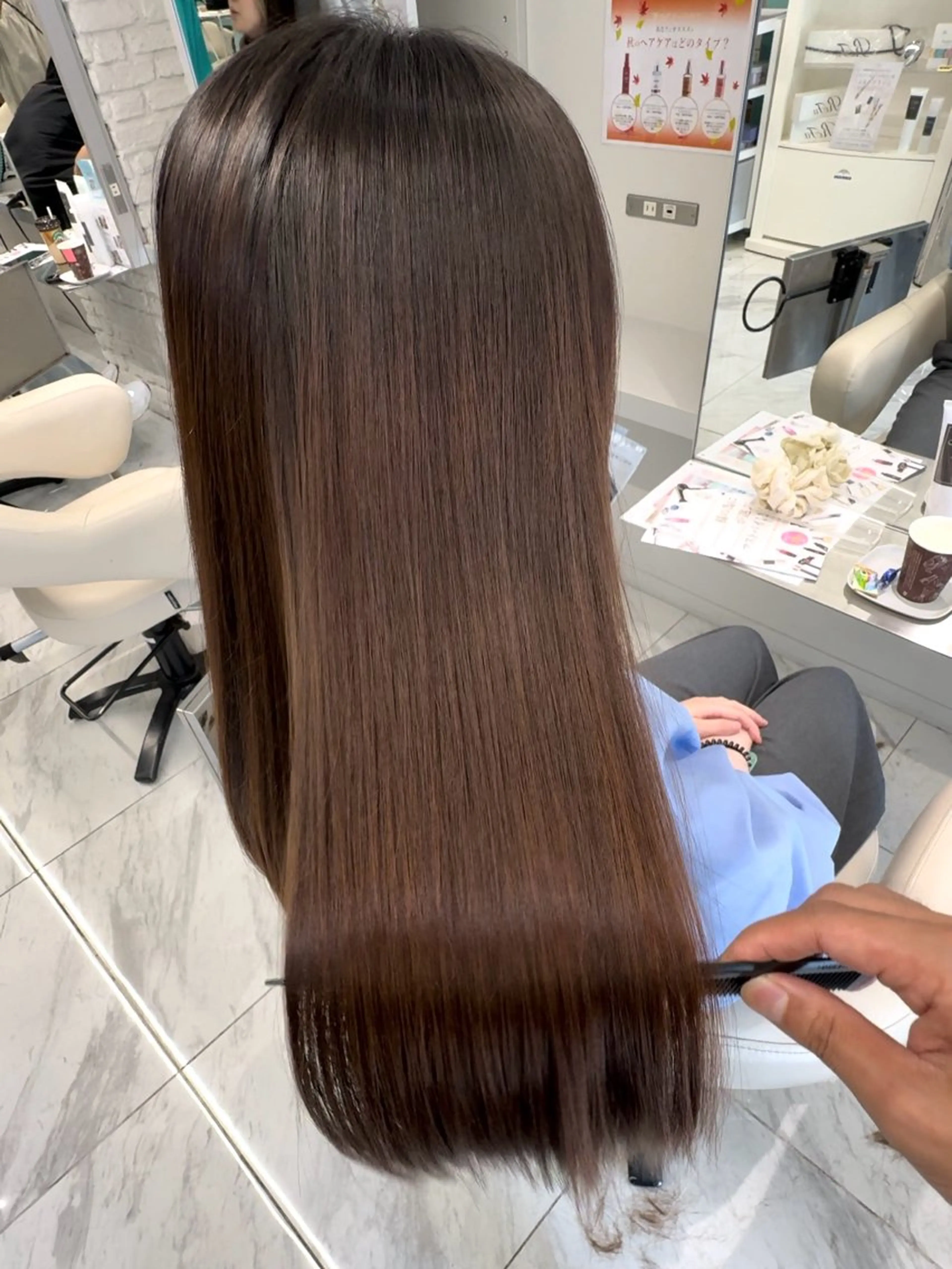 ロング 髪質改善 縮毛矯正 トリートメント 髪質改善ストレート/レイヤーカット/Lee  Horie所属・髪質改善&縮毛矯正 池本　有宏のヘアスタイル