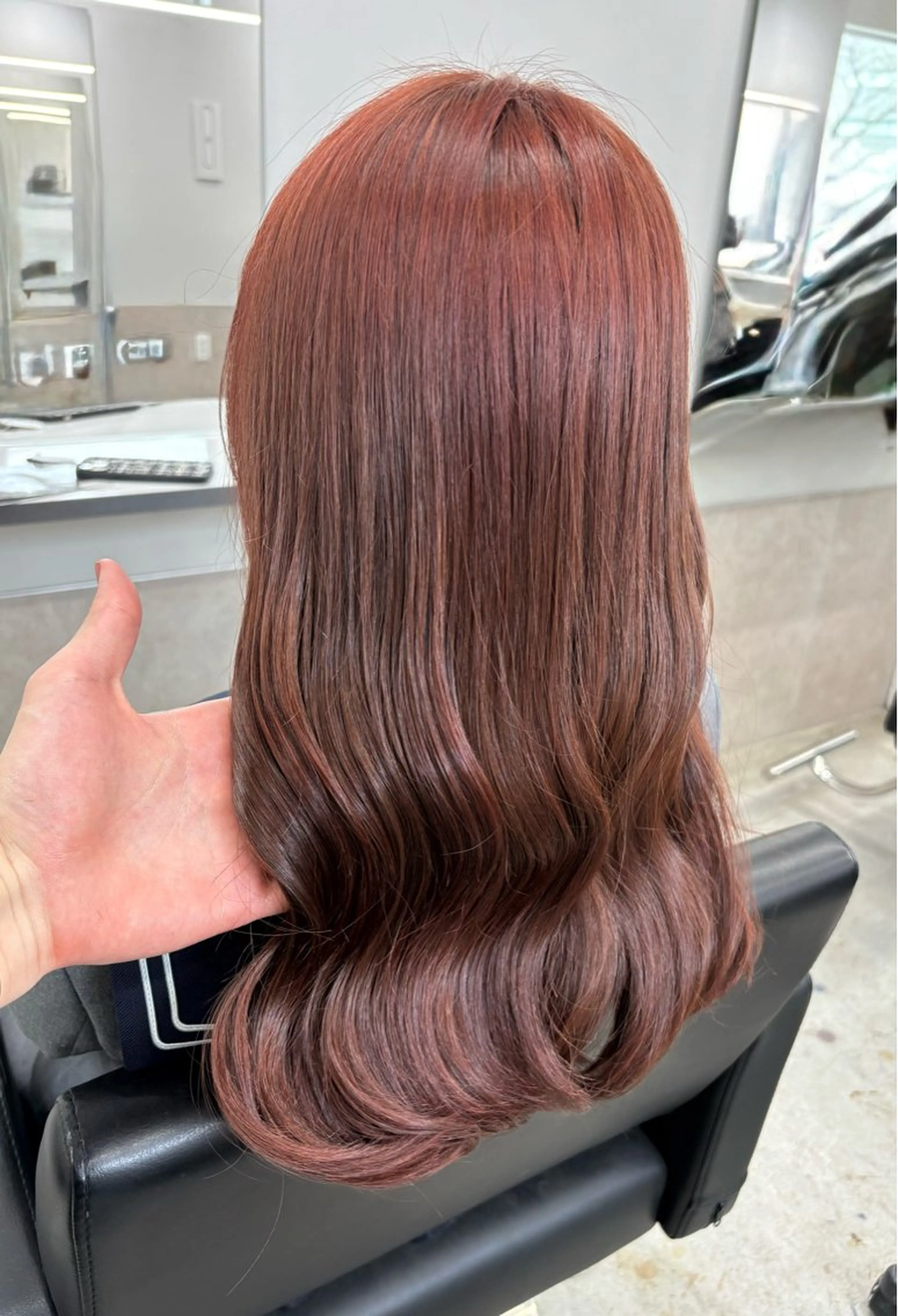 ロング カラー ブリーチ ヨシンモリ 韓国風ヘア レイヤーカット 縮毛矯正 ヘアカラー 韓国レイヤー🇰🇷 福澤 和嗣のヘアスタイル