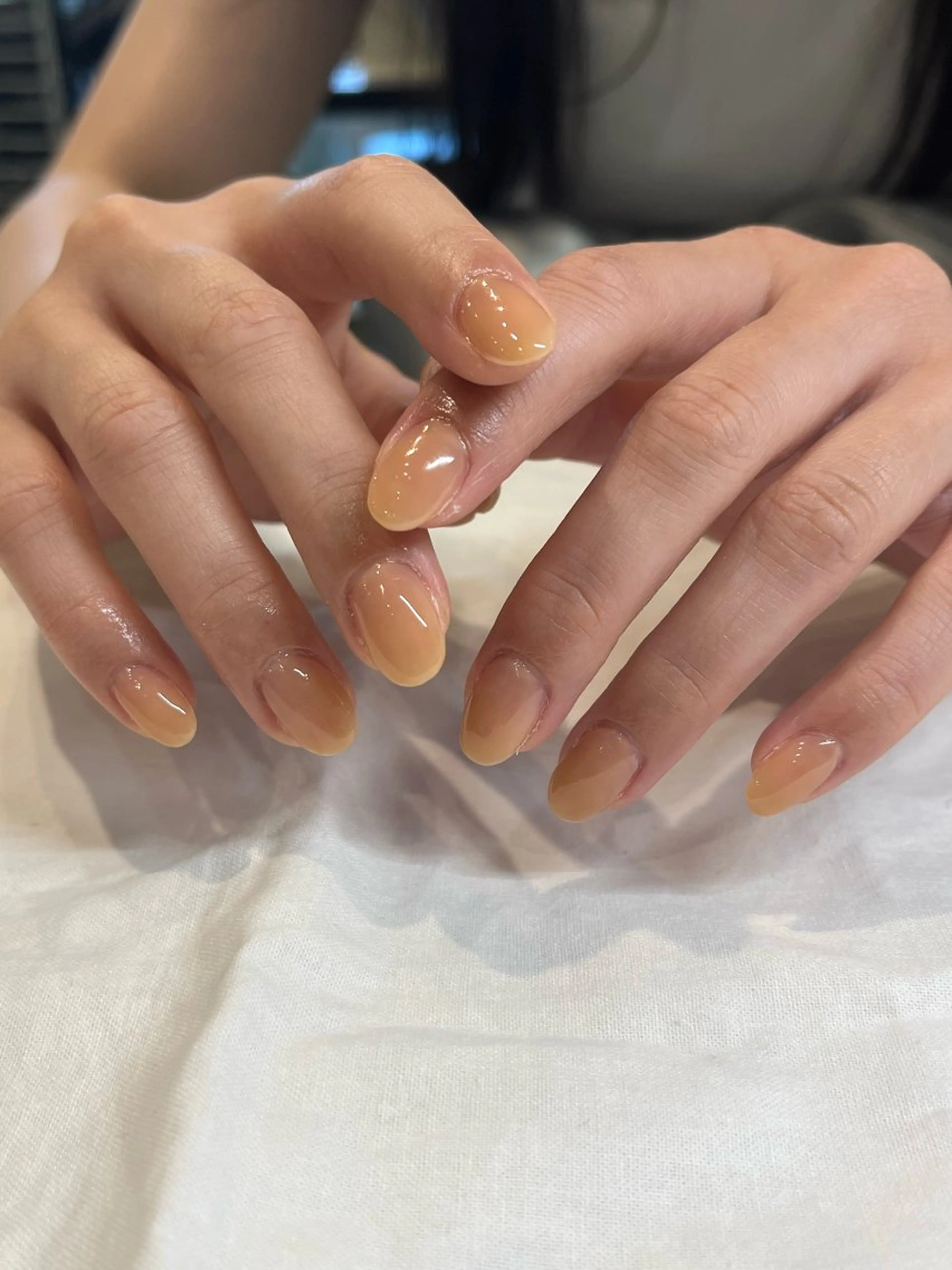 ネイル ワンカラーネイル シンプルネイル ハンドネイル nail room Hotori.のネイルデザイン