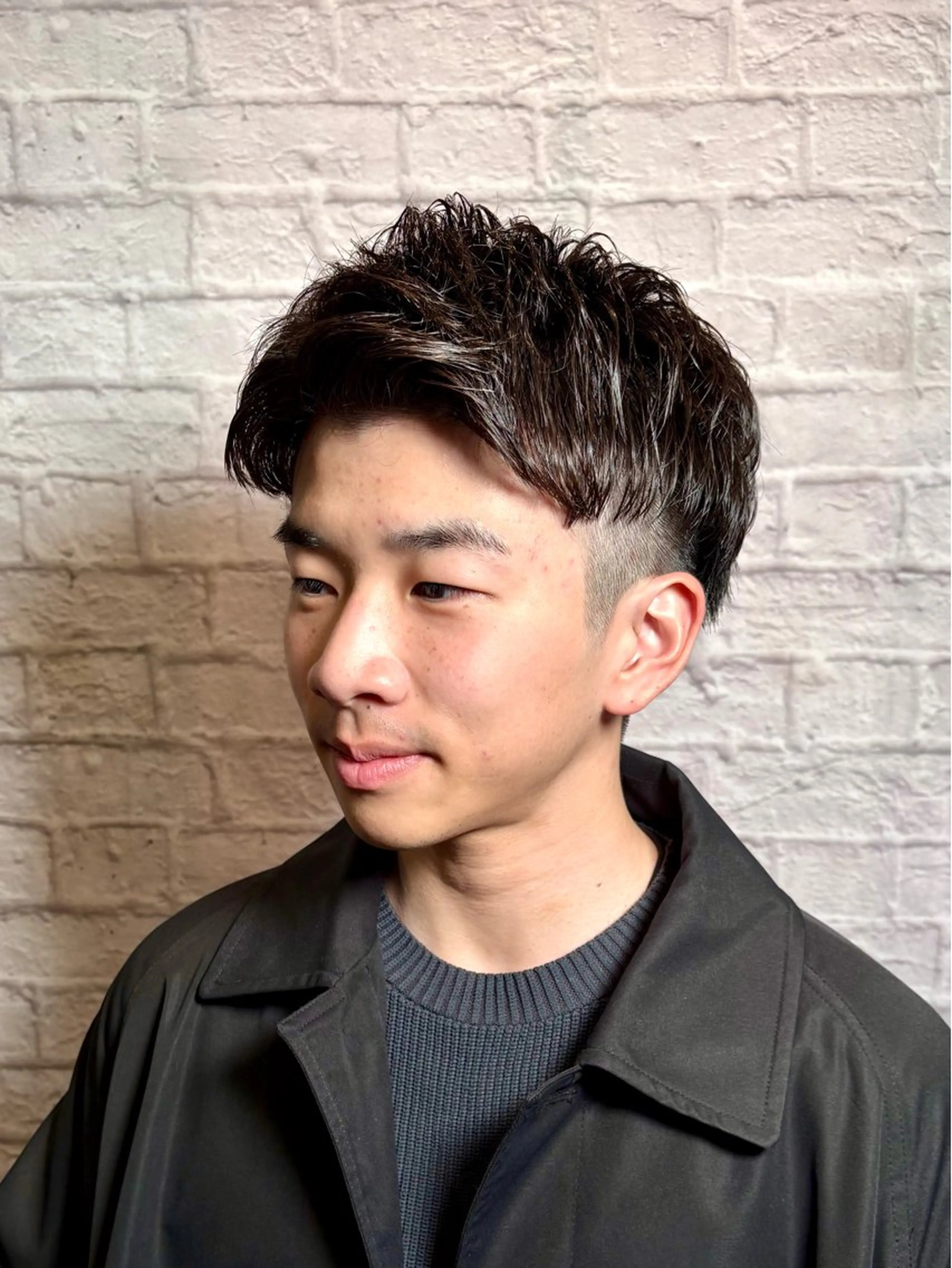 ショート パーマ ヘアアレンジ メンズ キッズ カット パーマ メンズカット/パーマ 山崎航平💈のヘアスタイル
