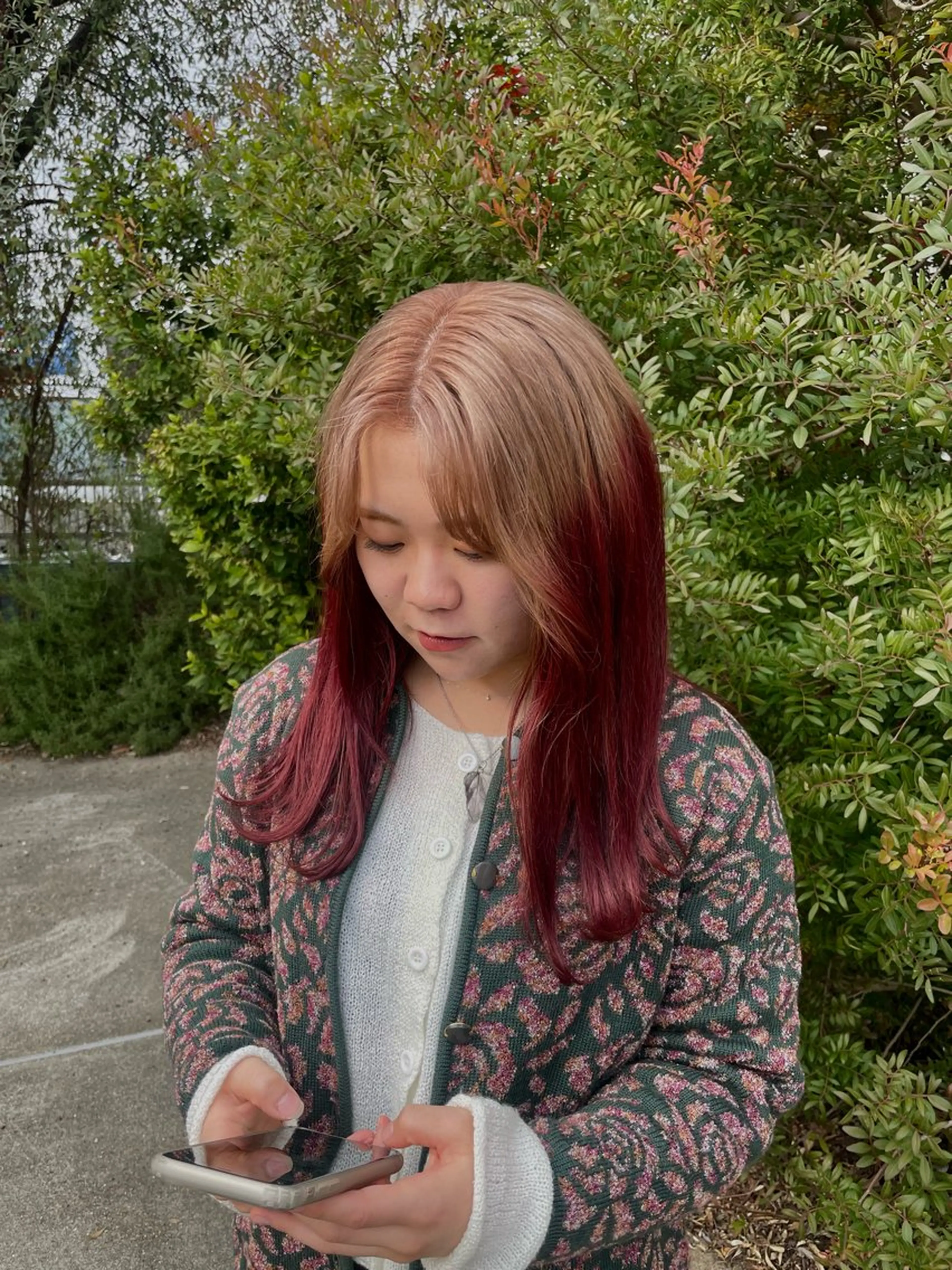 ロング カラー 増田 ルナのヘアスタイル