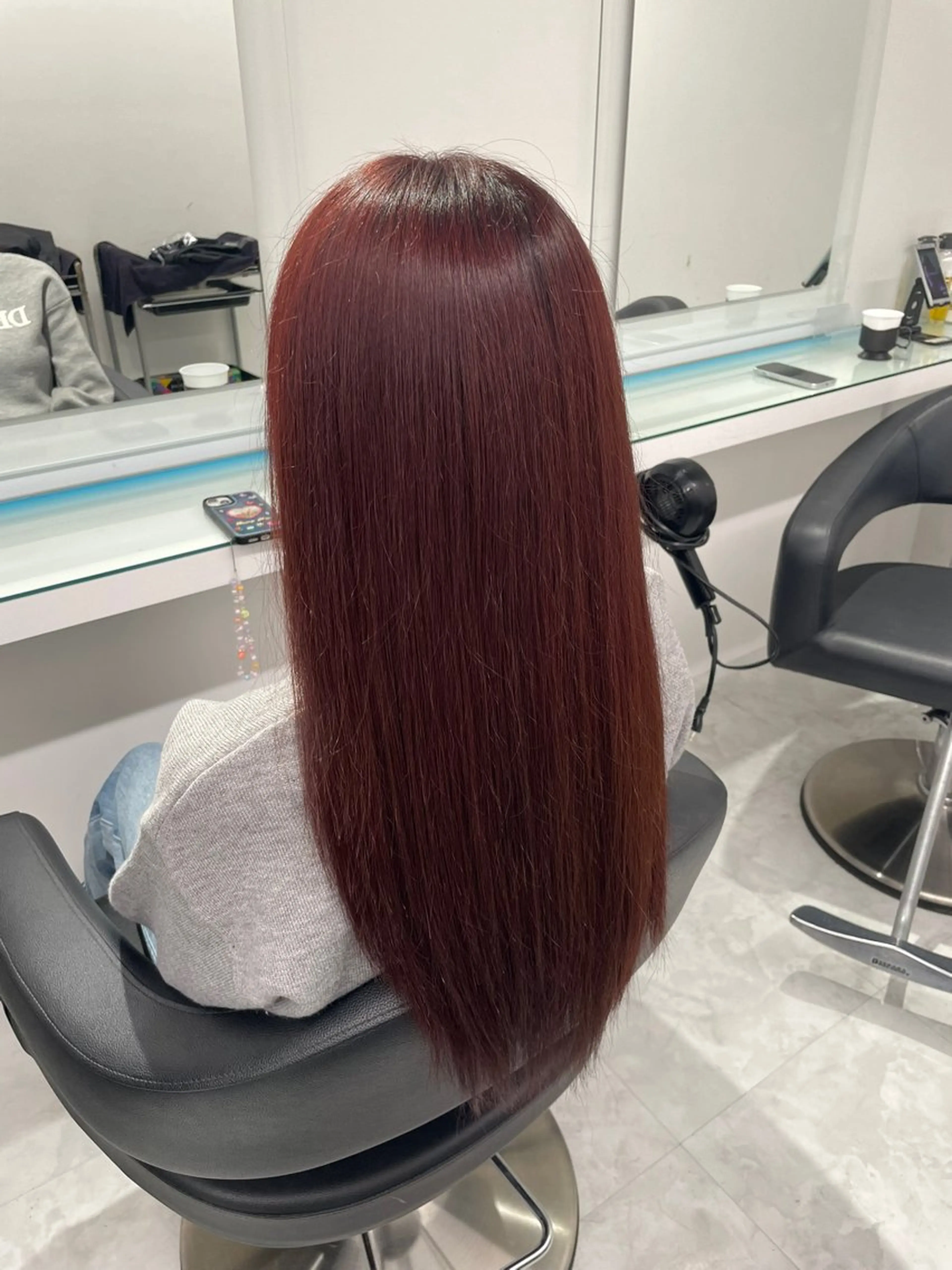 ロング カラー ヘアカラー トリートメント トレンド暖色ヘア🍒 miu🍒のヘアスタイル