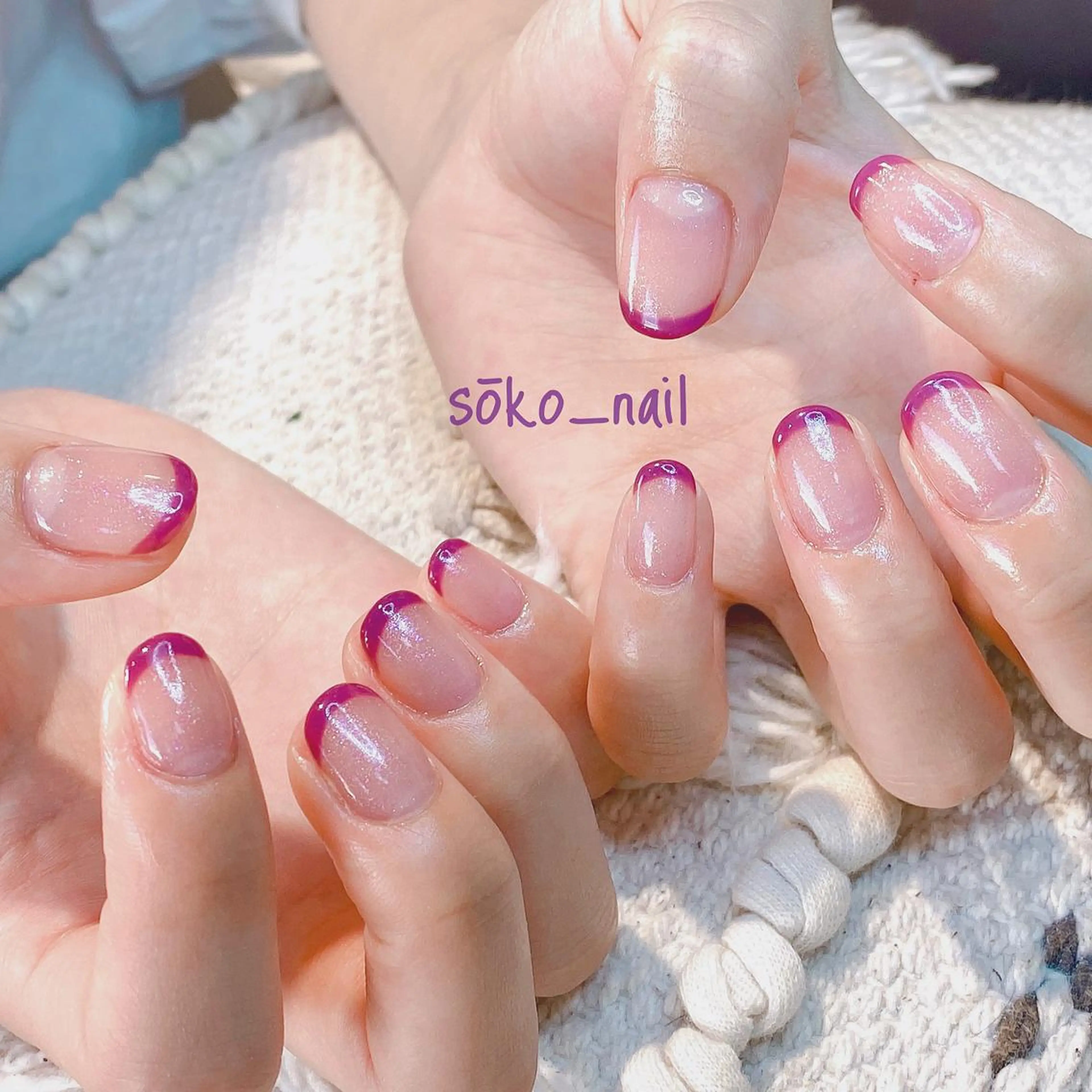 🍽️フレンチネイル🩰 オフあり・フィルインの写真