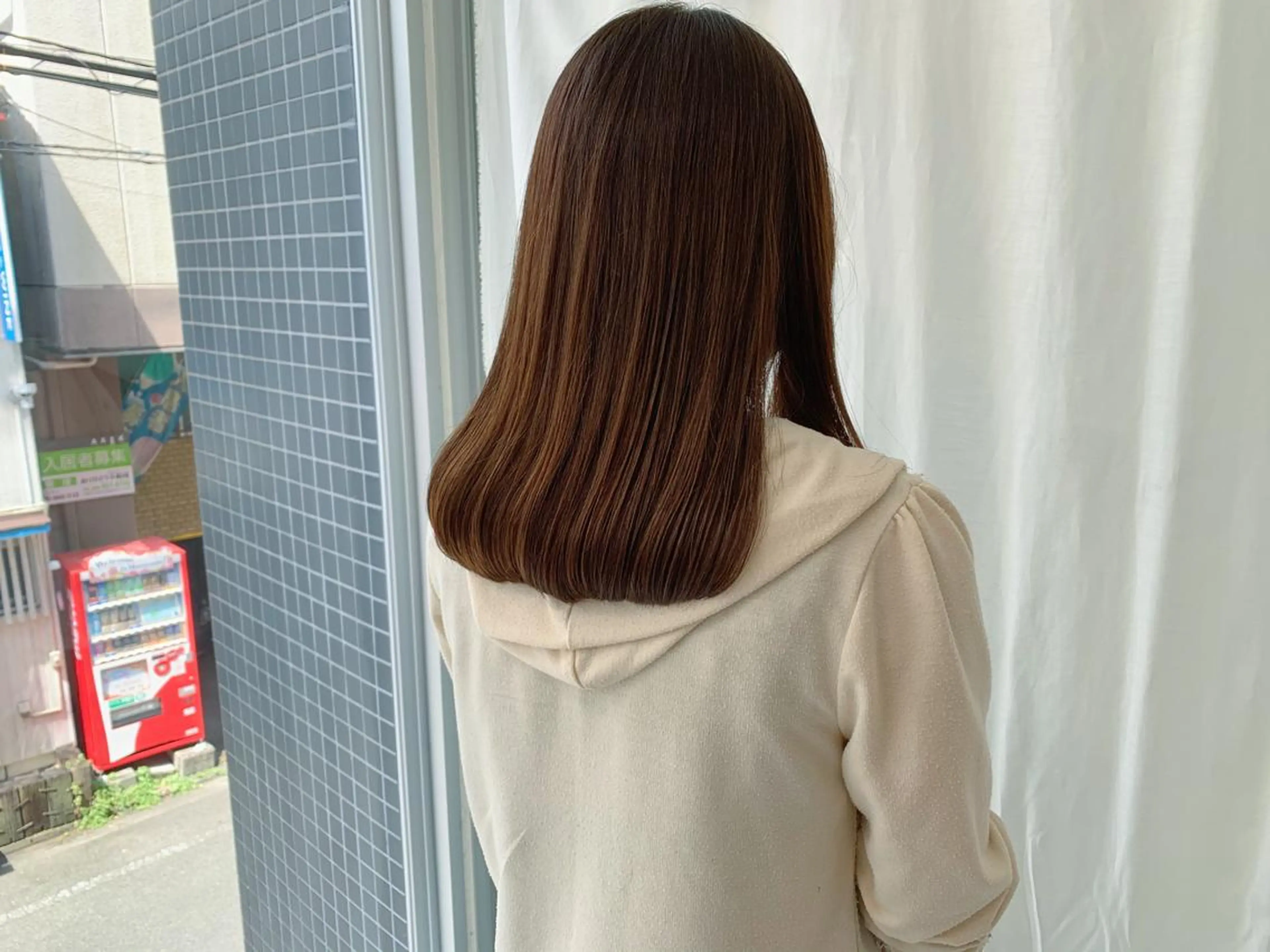 ミディアム カラー タカハシ ハヤトのヘアスタイル