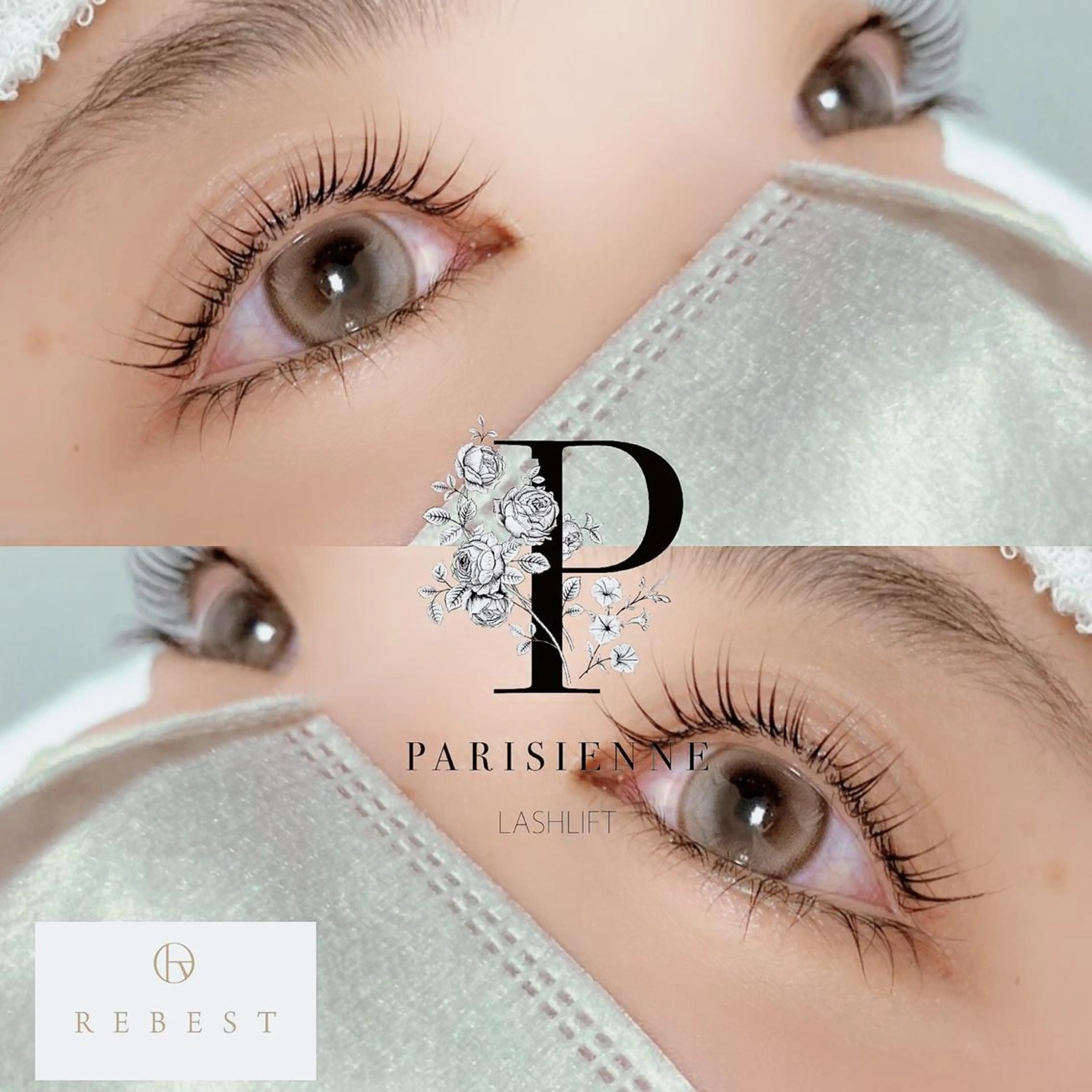 マツエク・マツパ パリジェンヌラッシュリフト マツパ REBEST 心斎橋店のマツエク・マツパデザイン