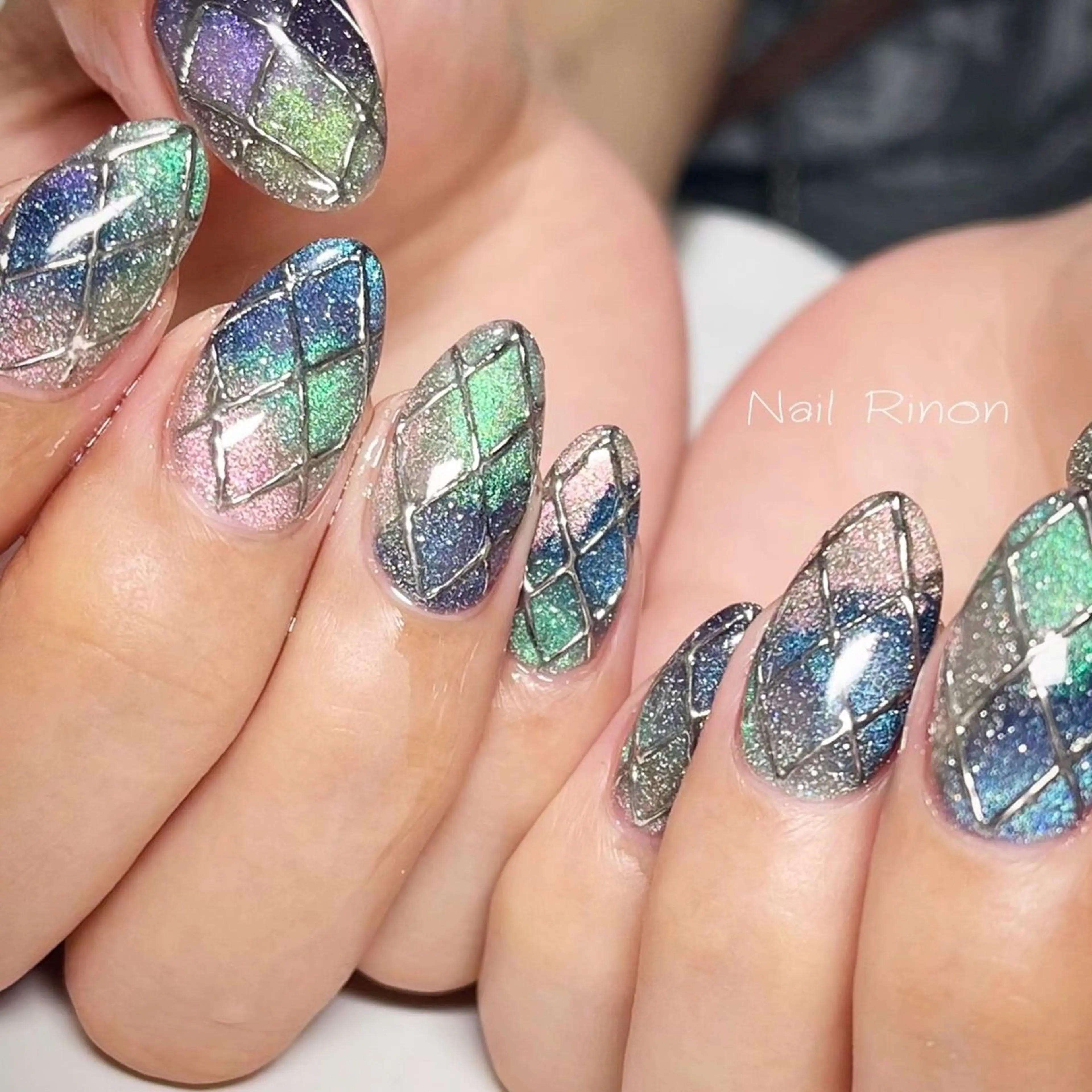 ネイル マグネットネイル Nail Rinonのネイルデザイン