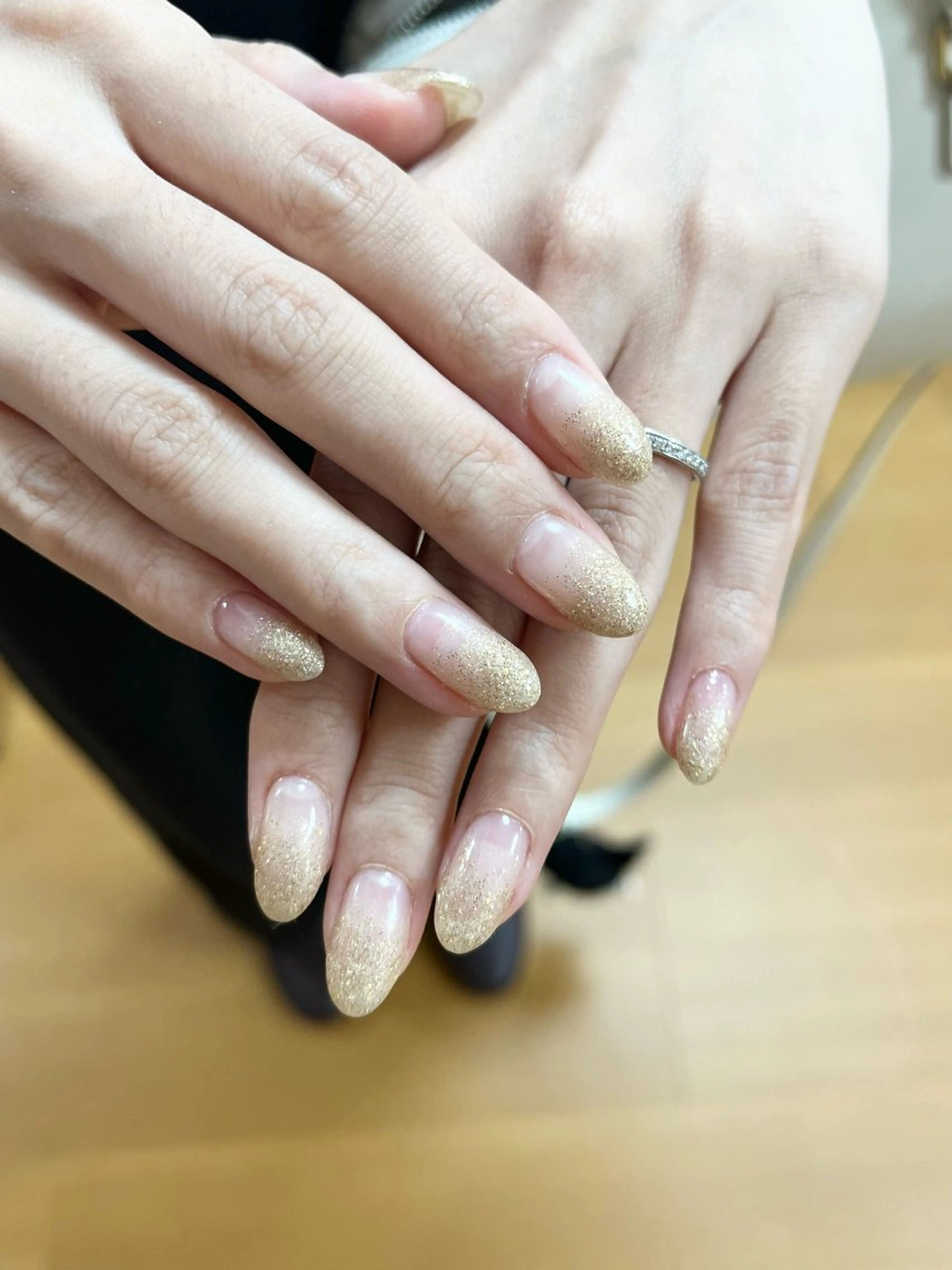 【✨オフ/ケア込み✨】ラメグラ🍊パラジェルの写真