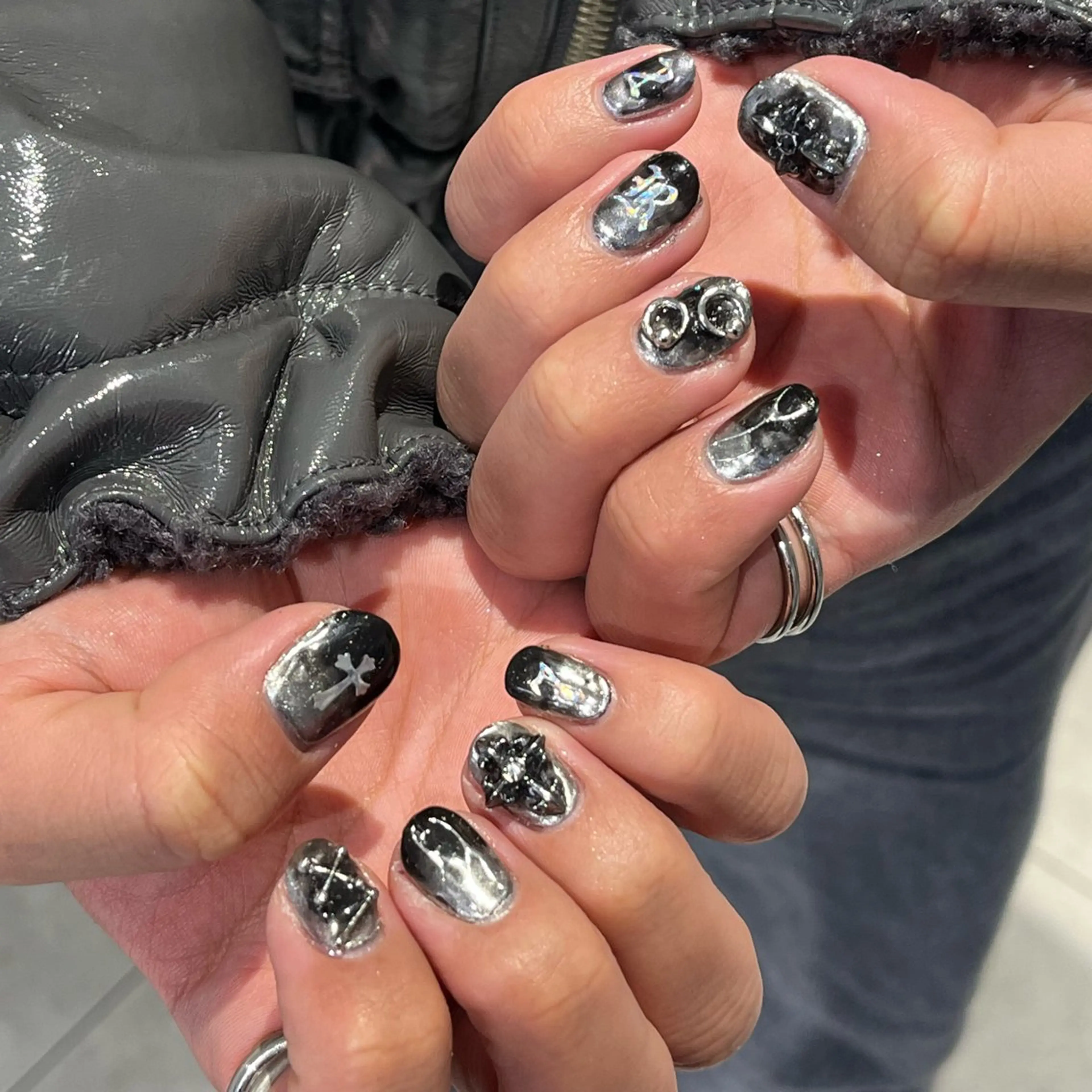 ネイル ハンドネイル メンズパーマ/ メッシュ📍ﾕﾘのヘアスタイル