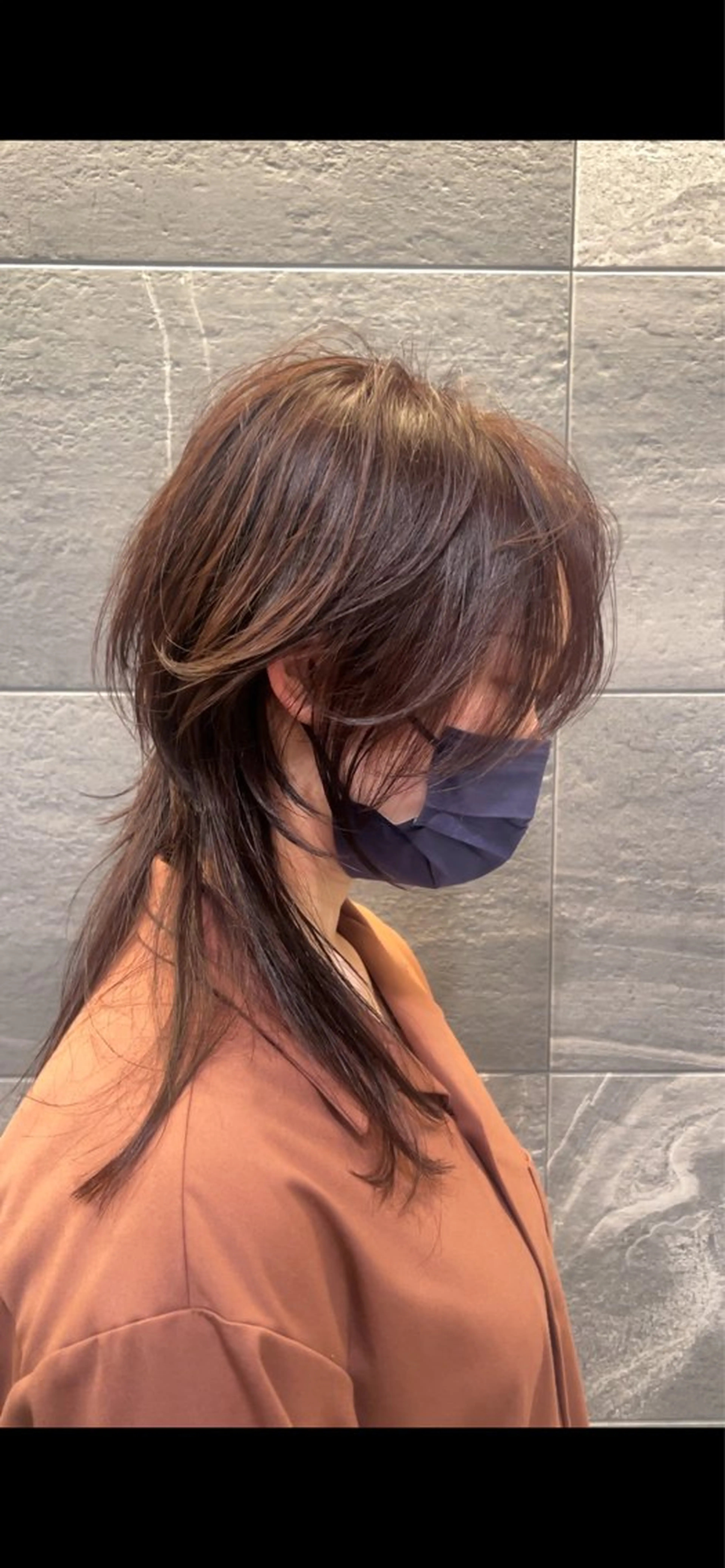 ミディアム ウルフカット 狩野 純一郎のヘアスタイル