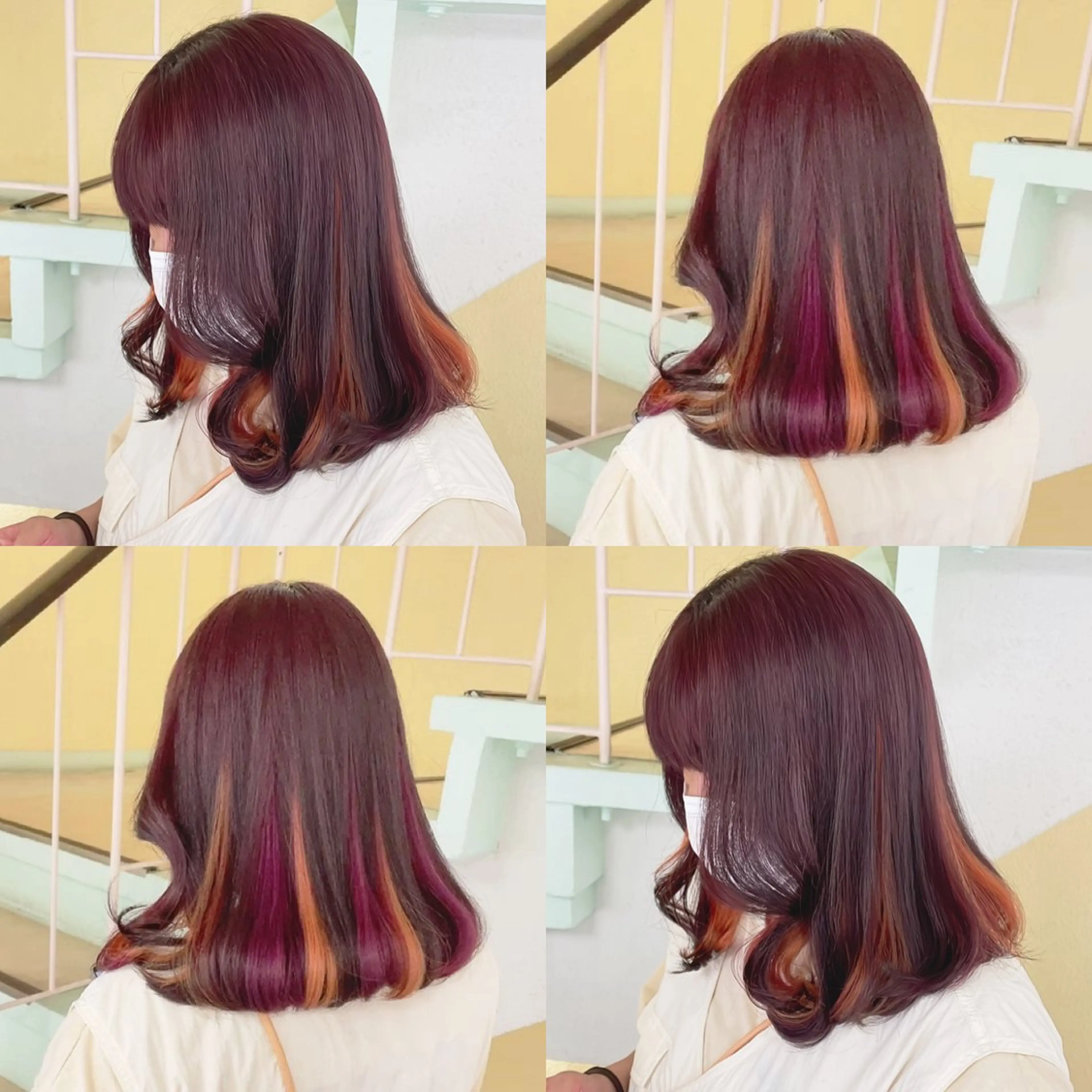 カラー ヘアカラー トリートメント 渋谷:インナーカラー ／🍒エリカ🍒のヘアスタイル