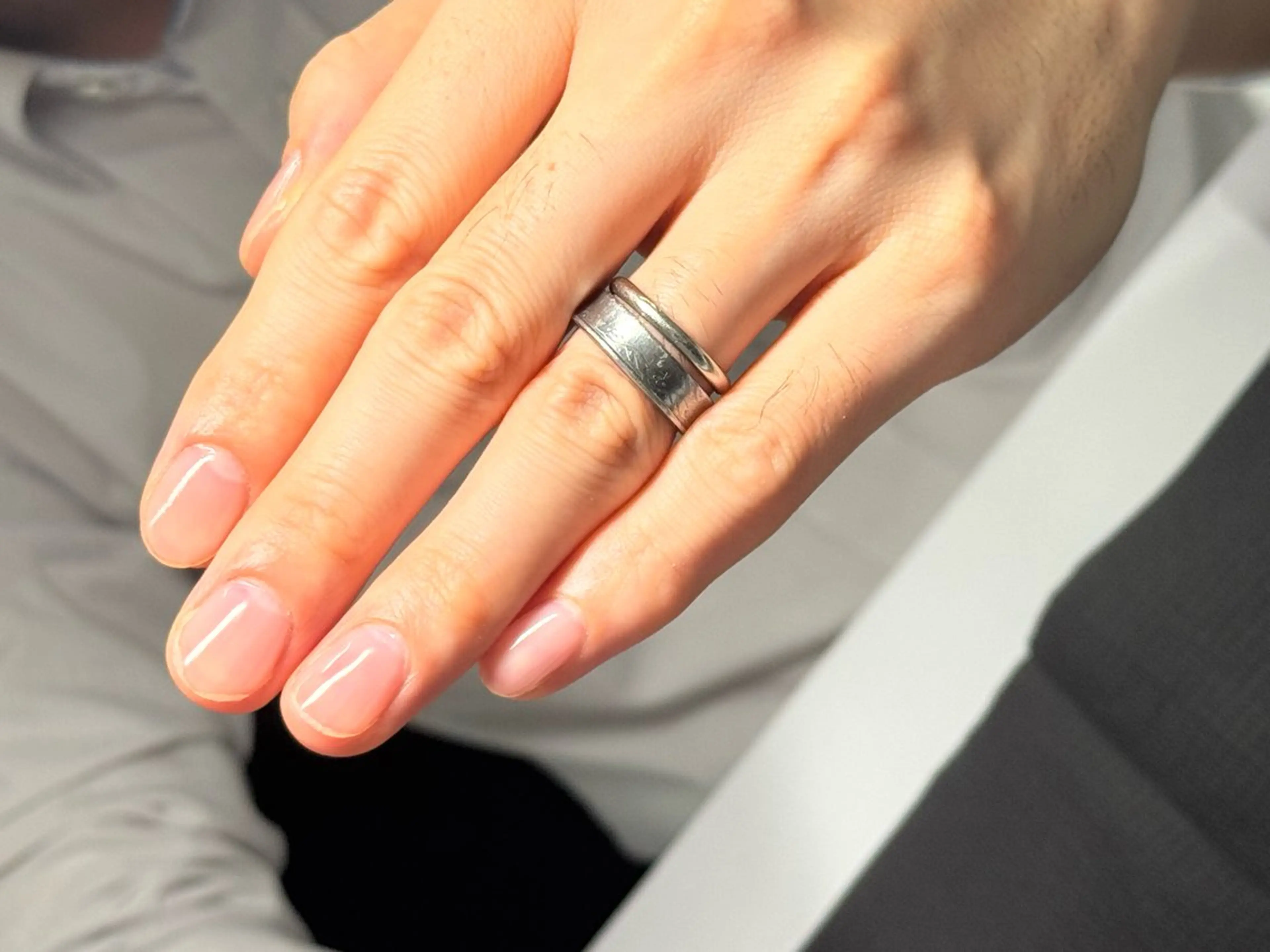 【男性・メンズ・men’s・mens・ジェルネイル【クリア】ミニモ限定の写真