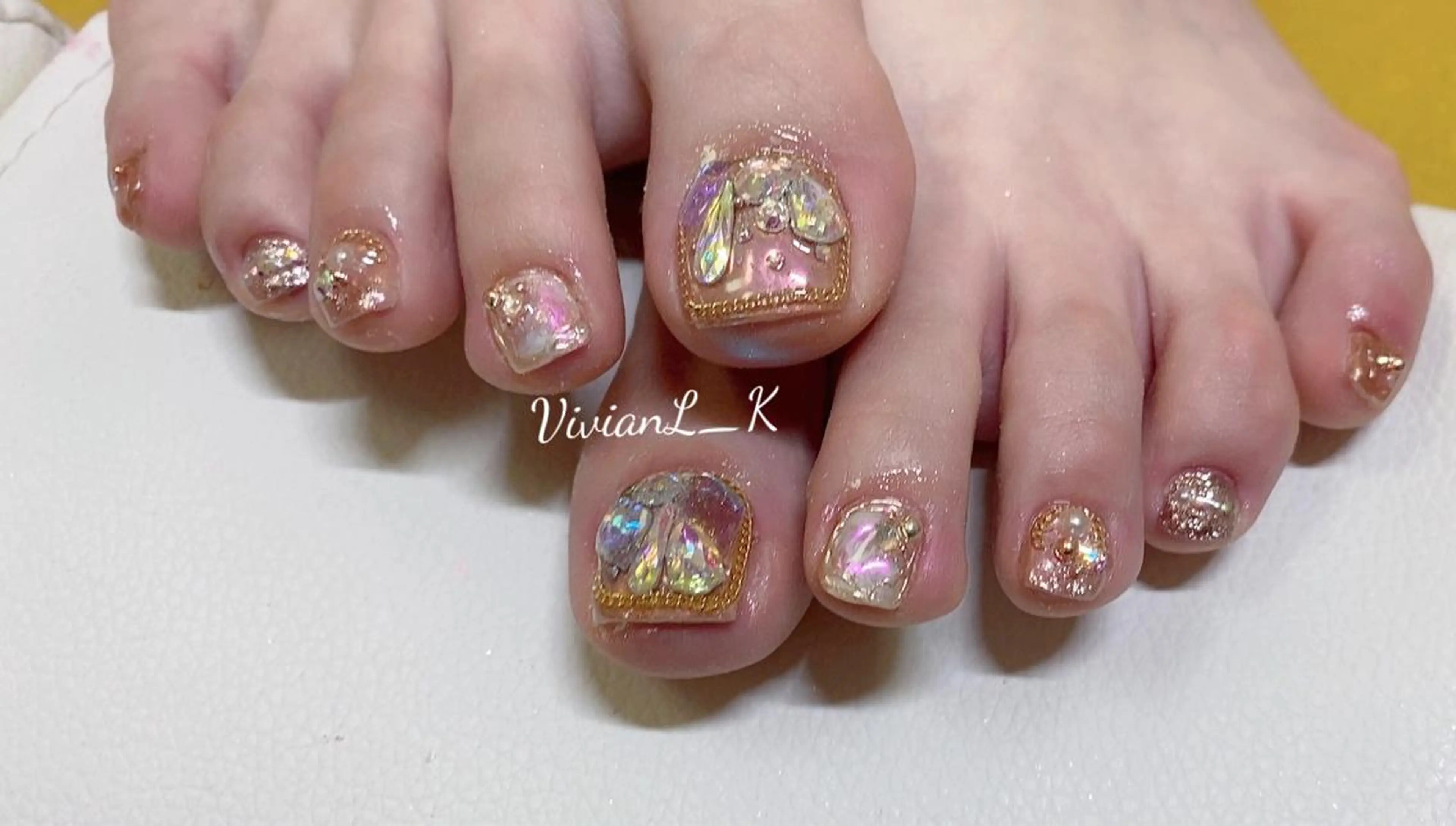 ネイル フットネイル 🍉Vivian🌴 LK🍉のネイルデザイン