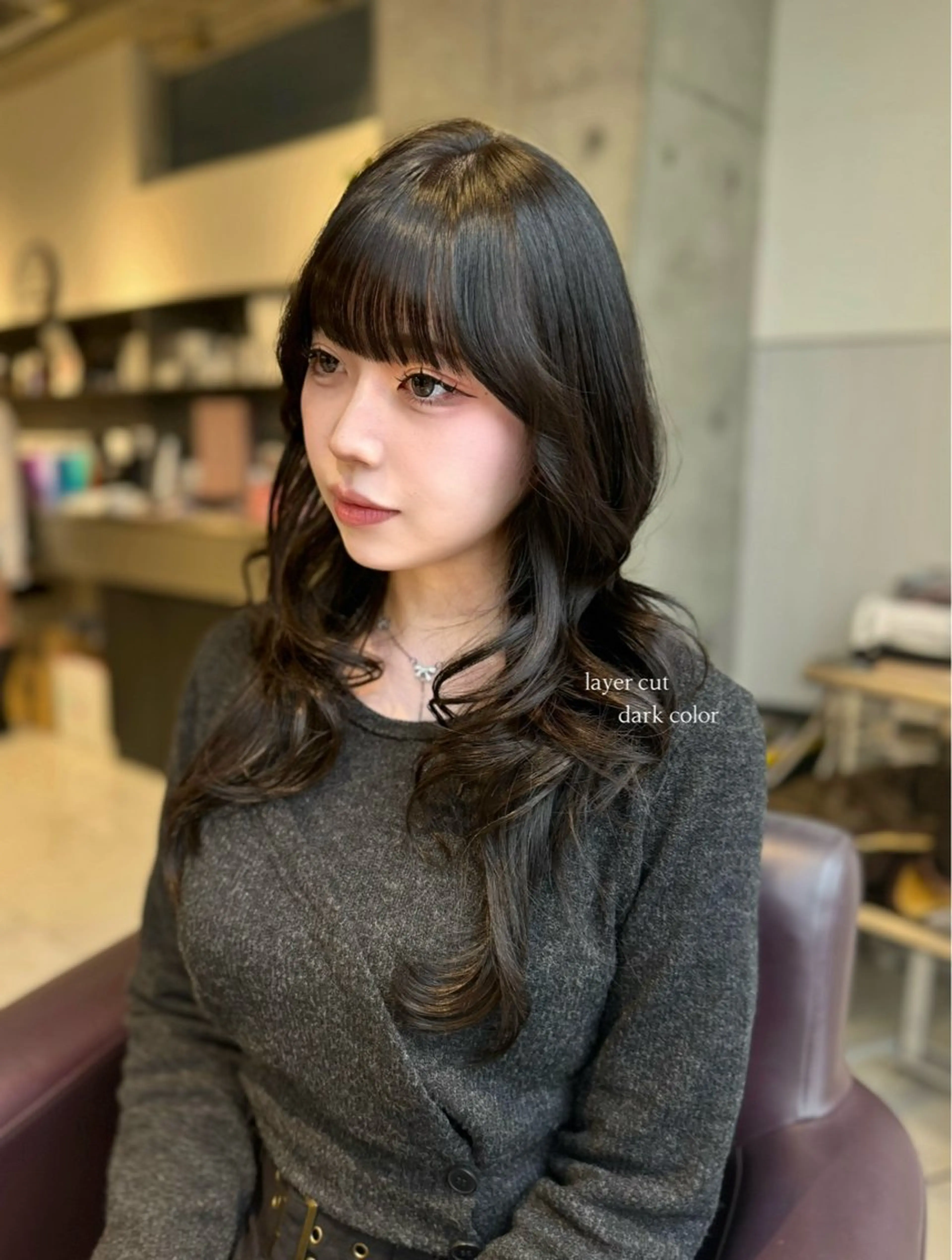 ロング カット トリートメント karina🌿レイ ヤーカット/髪質改善のヘアスタイル