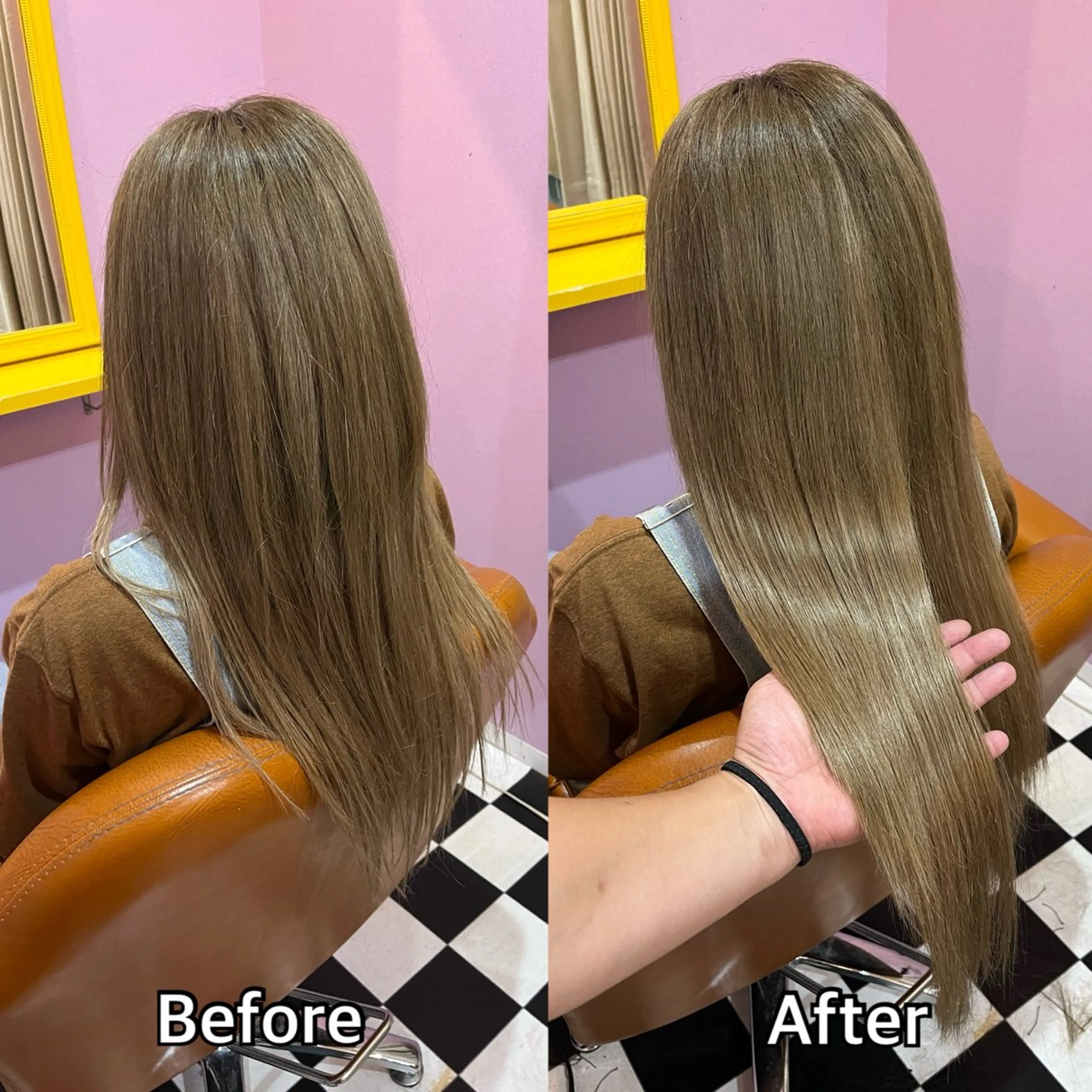 ロング エクステ シール＋ちび編み込み エクステ梅田🐨のヘアスタイル